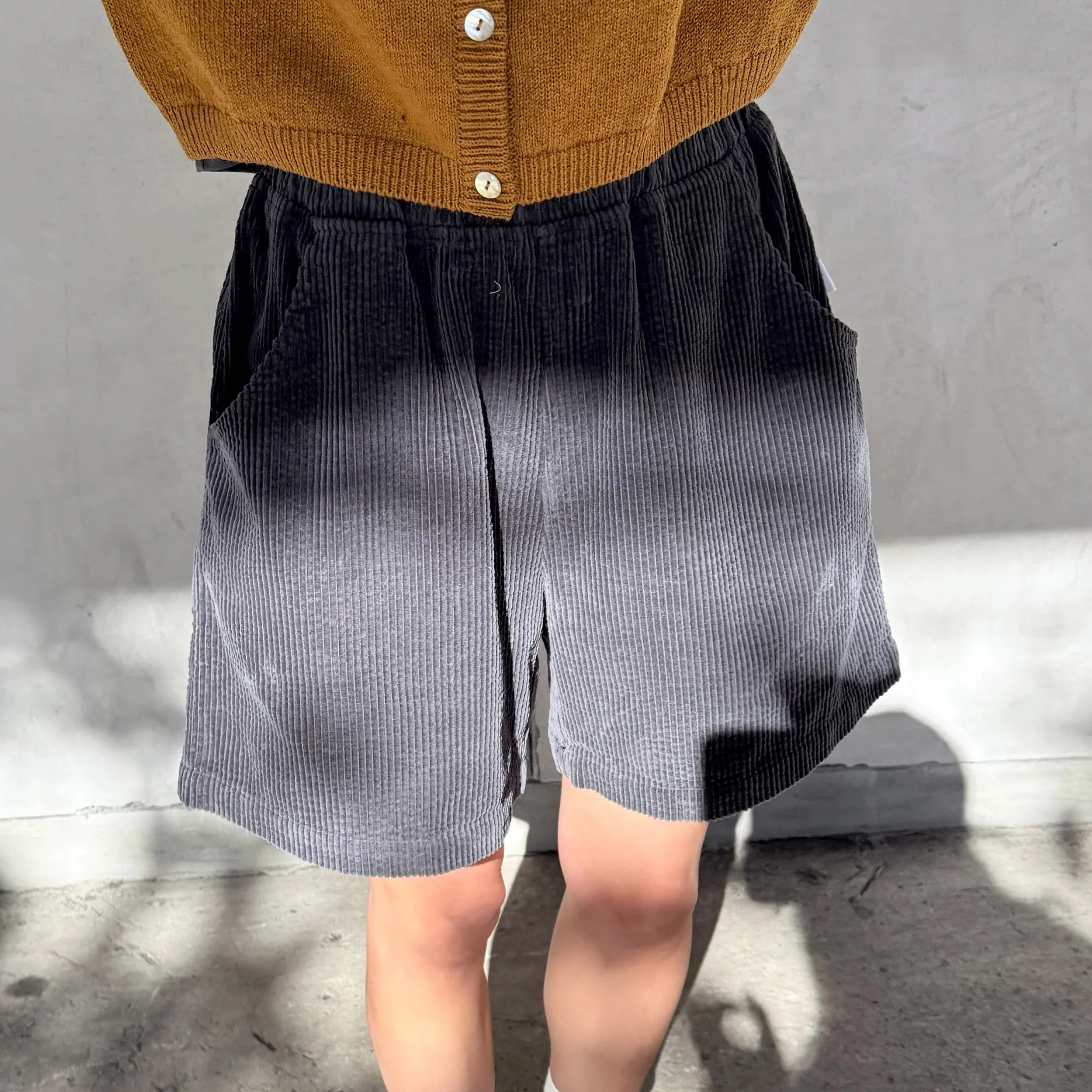 Women's Cotton Corduroy City Shorts - Charcoal