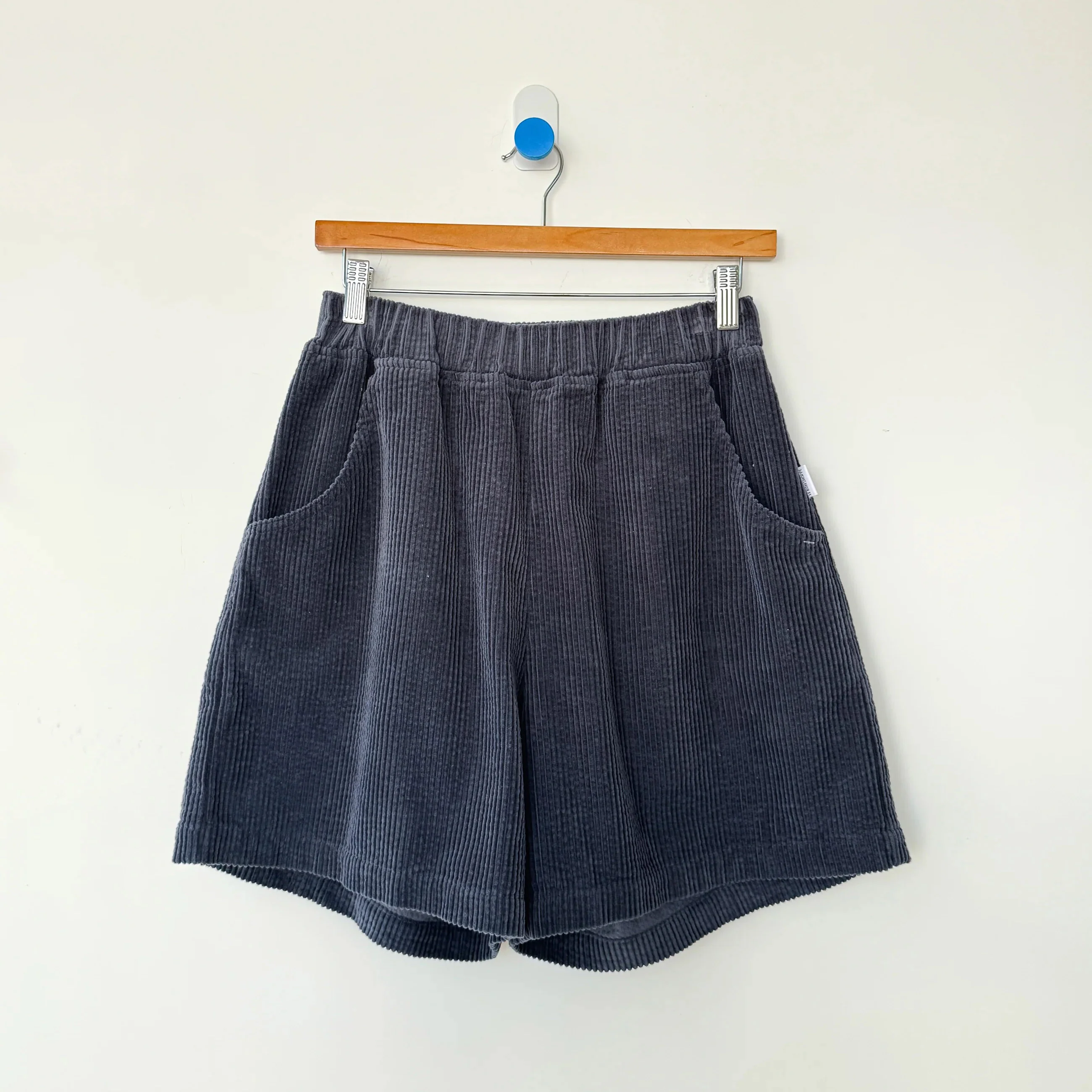Women's Cotton Corduroy City Shorts - Charcoal - Image 2