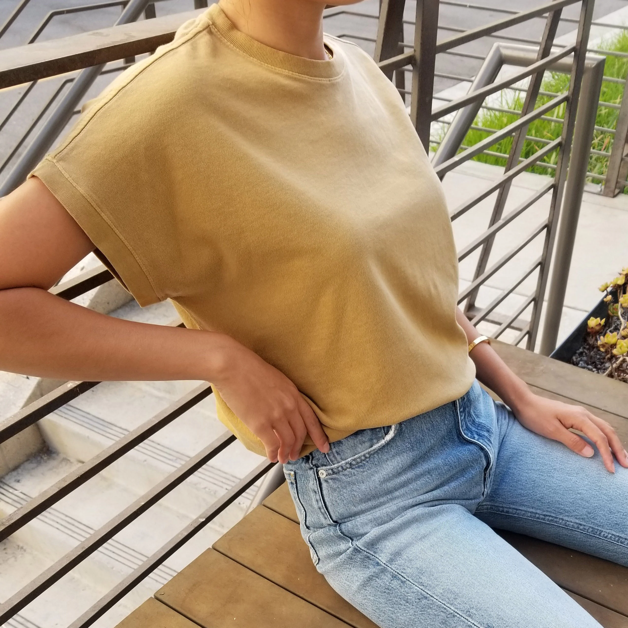 Women's Cotton Ease Tee - Butterscotch - Image 2