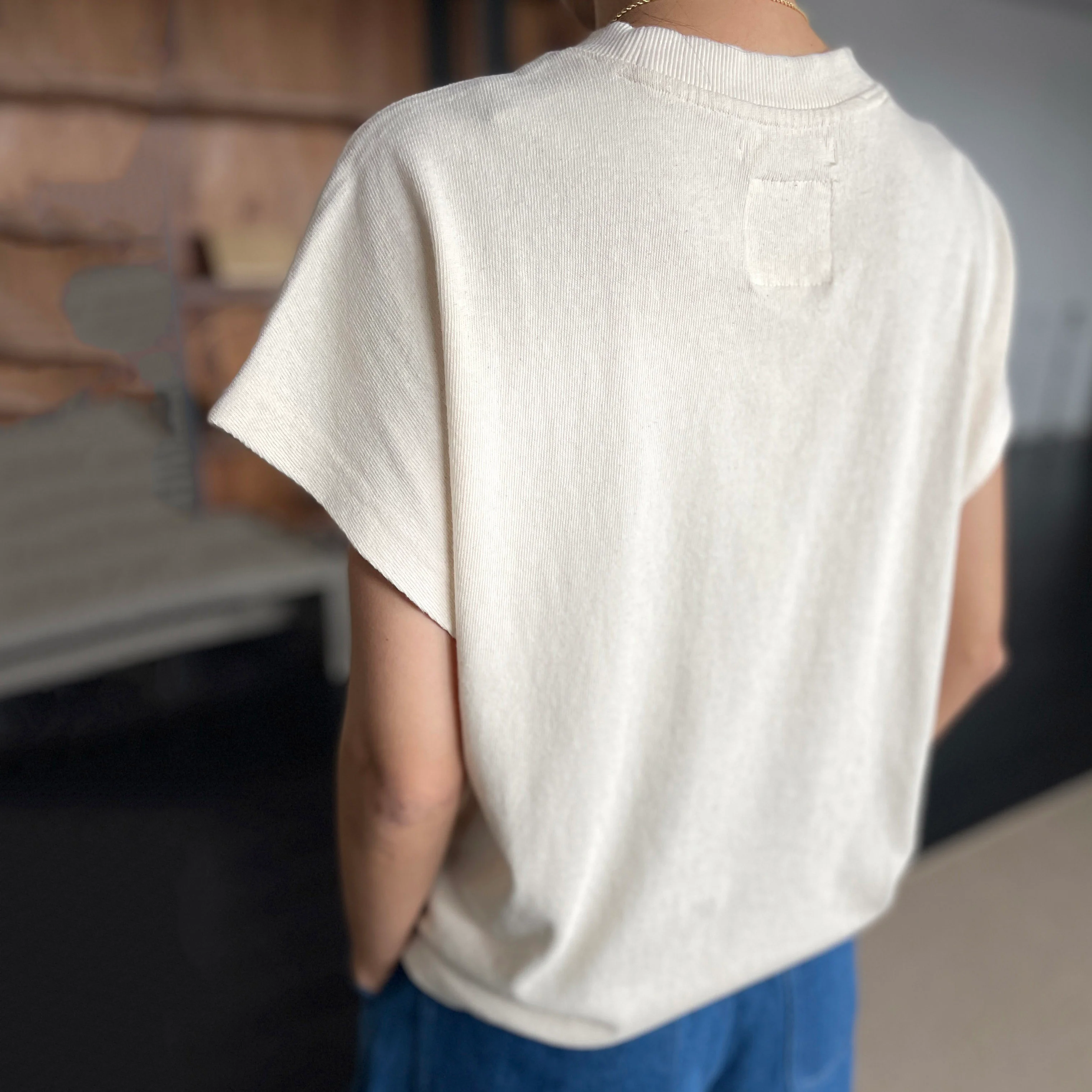 Women's Cotton Ease Tee - Rice - Image 2