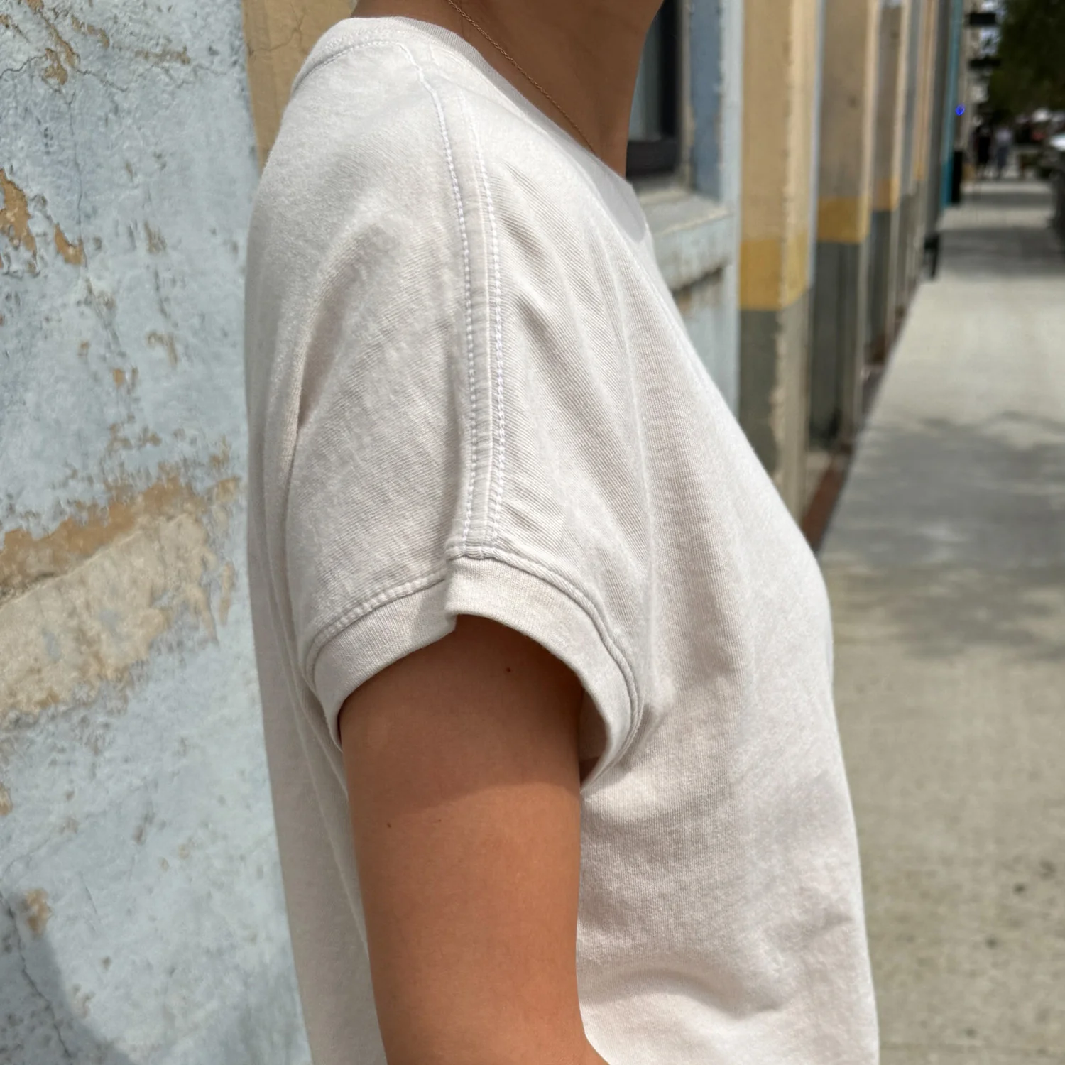 Women's Cotton Ease Tee - Rice - Image 3