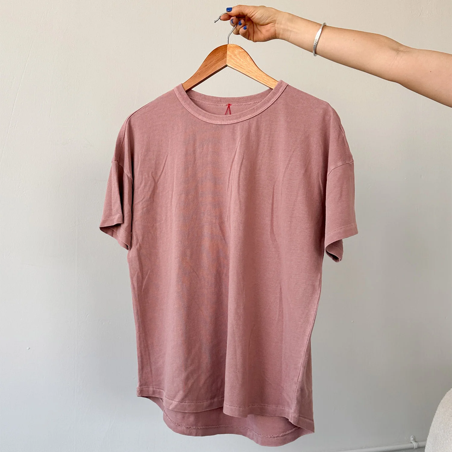 Women's Cotton Her Tee - Dried Rose - Image 4