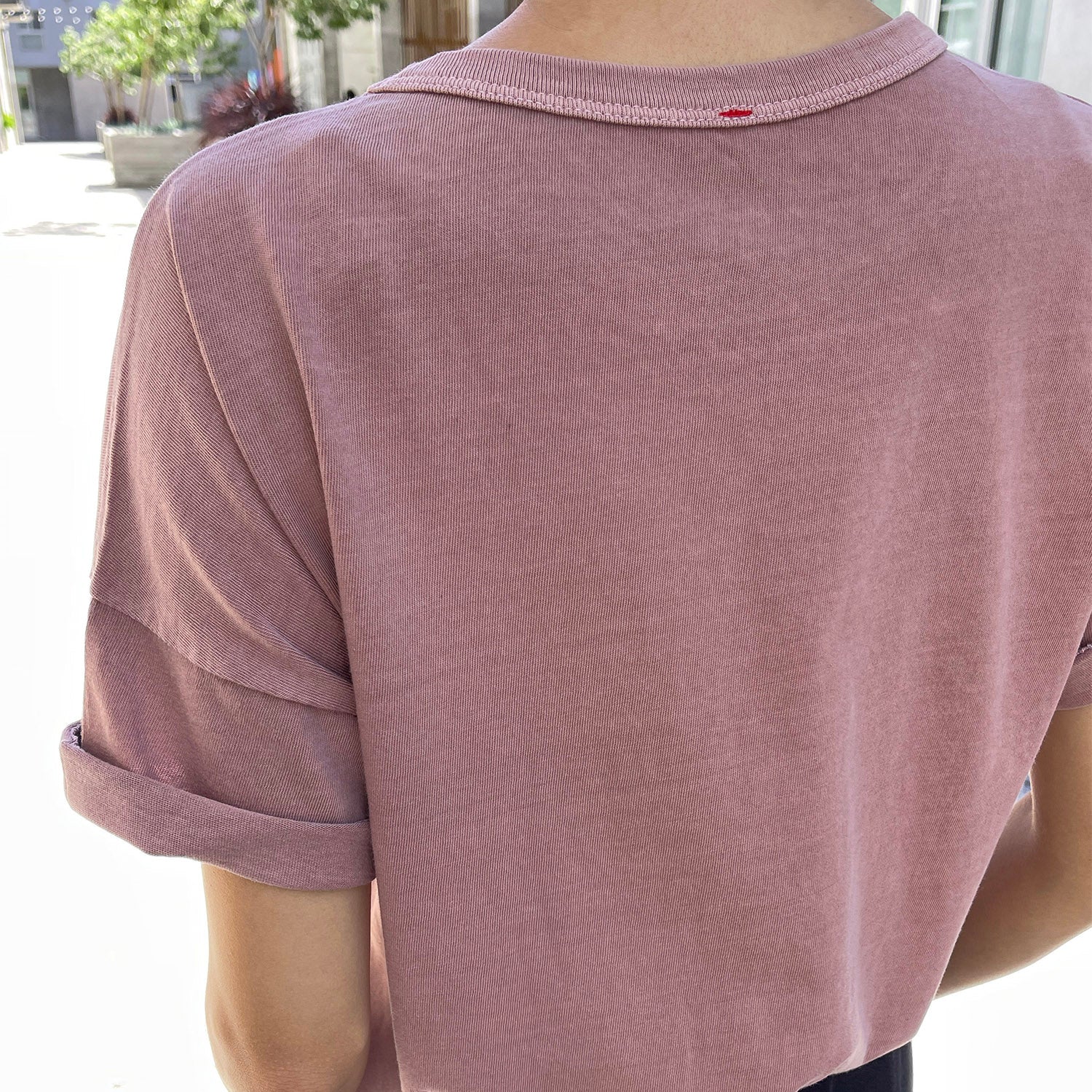 Women's Cotton Her Tee - Dried Rose - Image 5