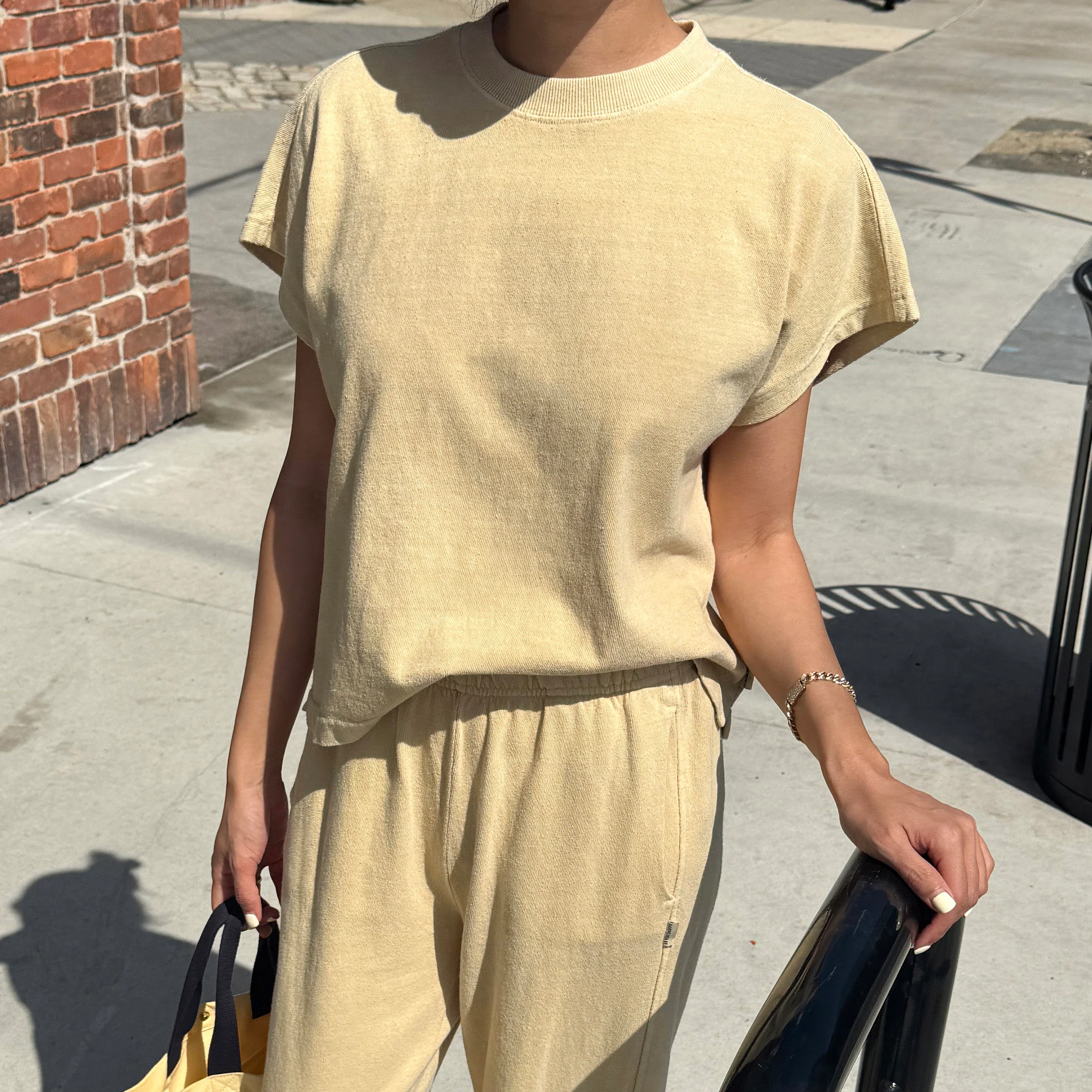 Women's Cotton Jeanne Tee - Butter - Image 2