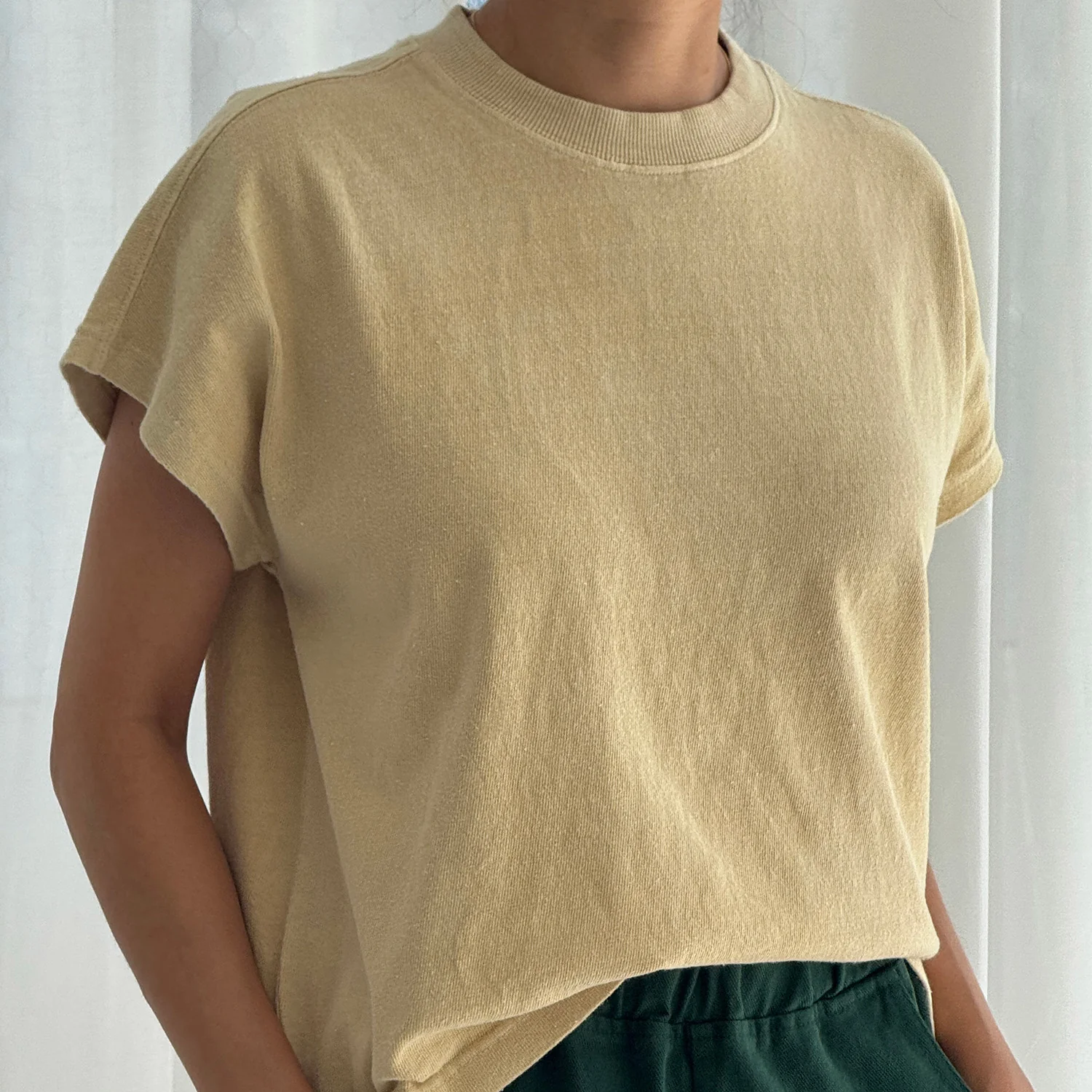 Women's Cotton Jeanne Tee - Butter - Image 4