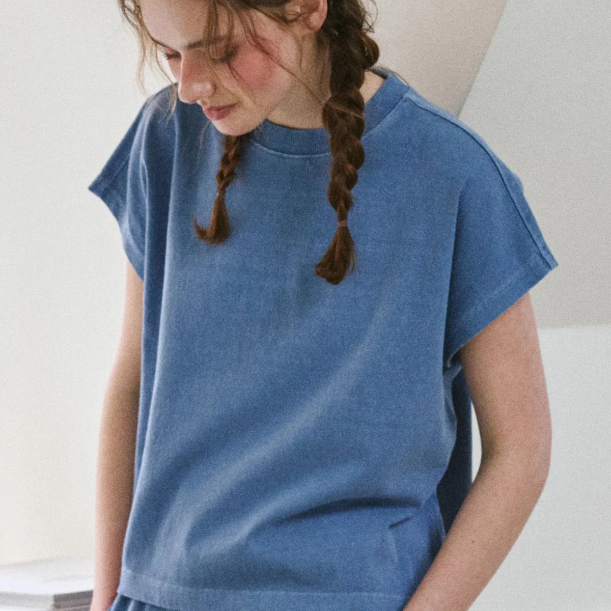 Women's Cotton Jeanne Tee - Cornflower