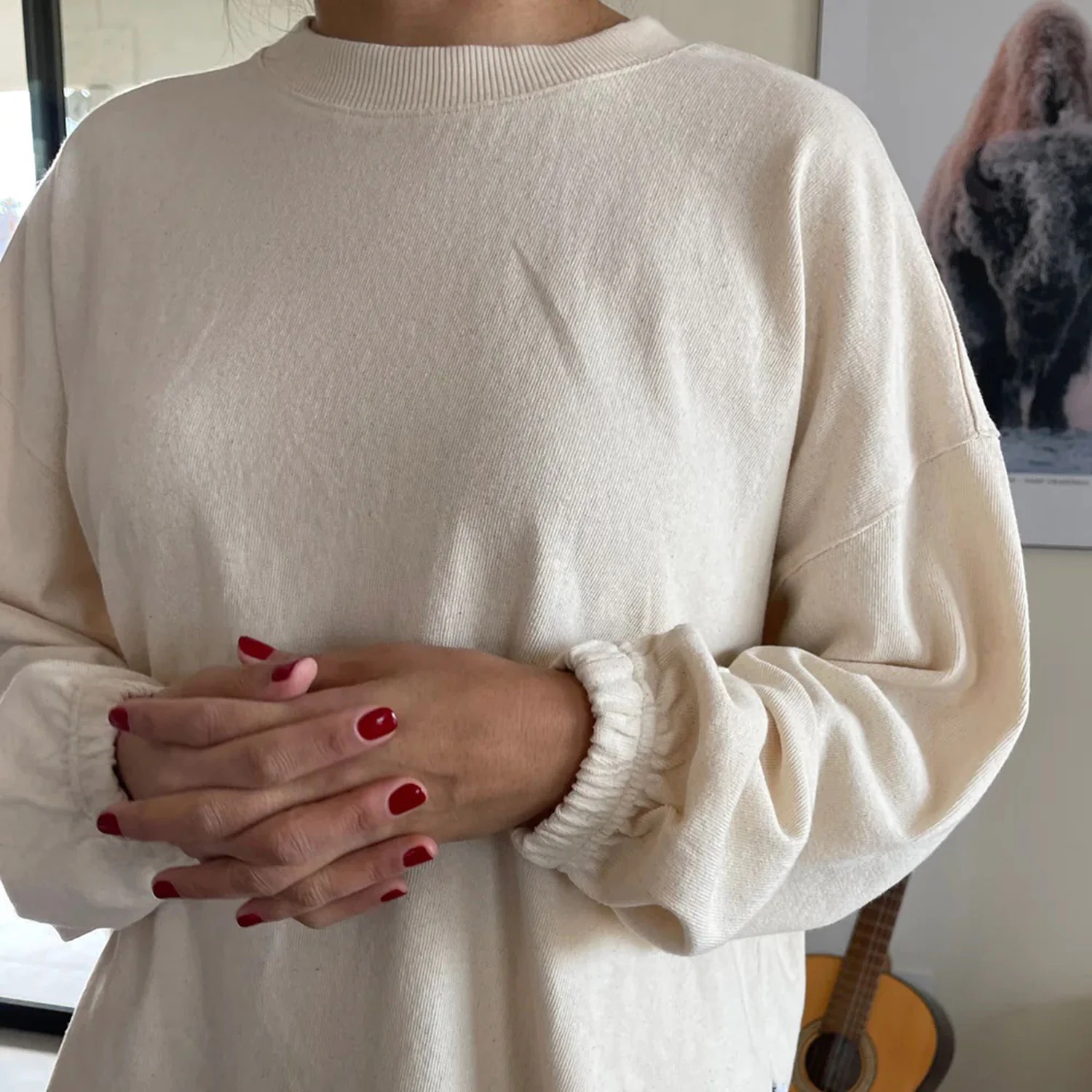 Women's Cotton Naturelle Tee - Naturel - Image 3