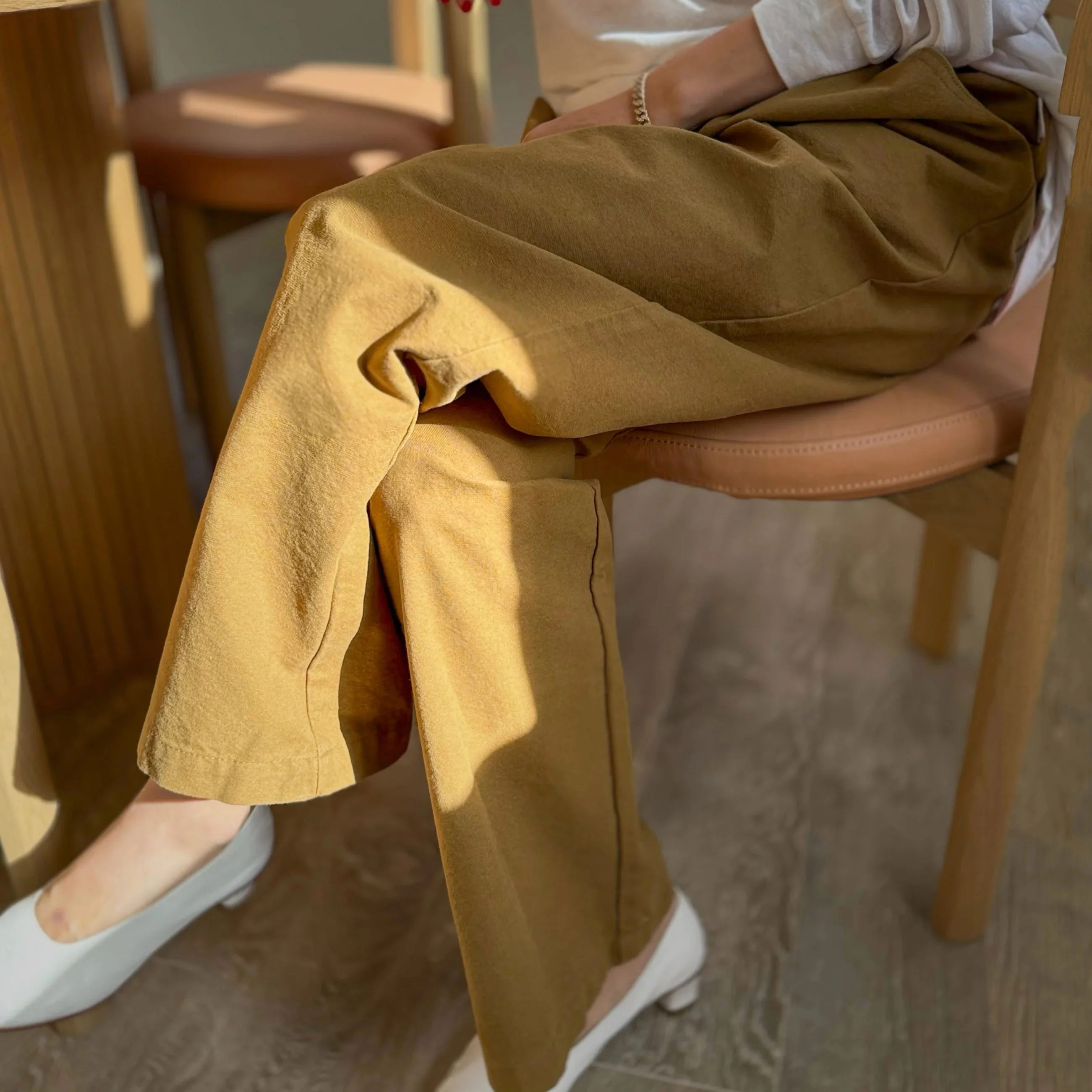 Women's Cotton Work Pants - Dijon