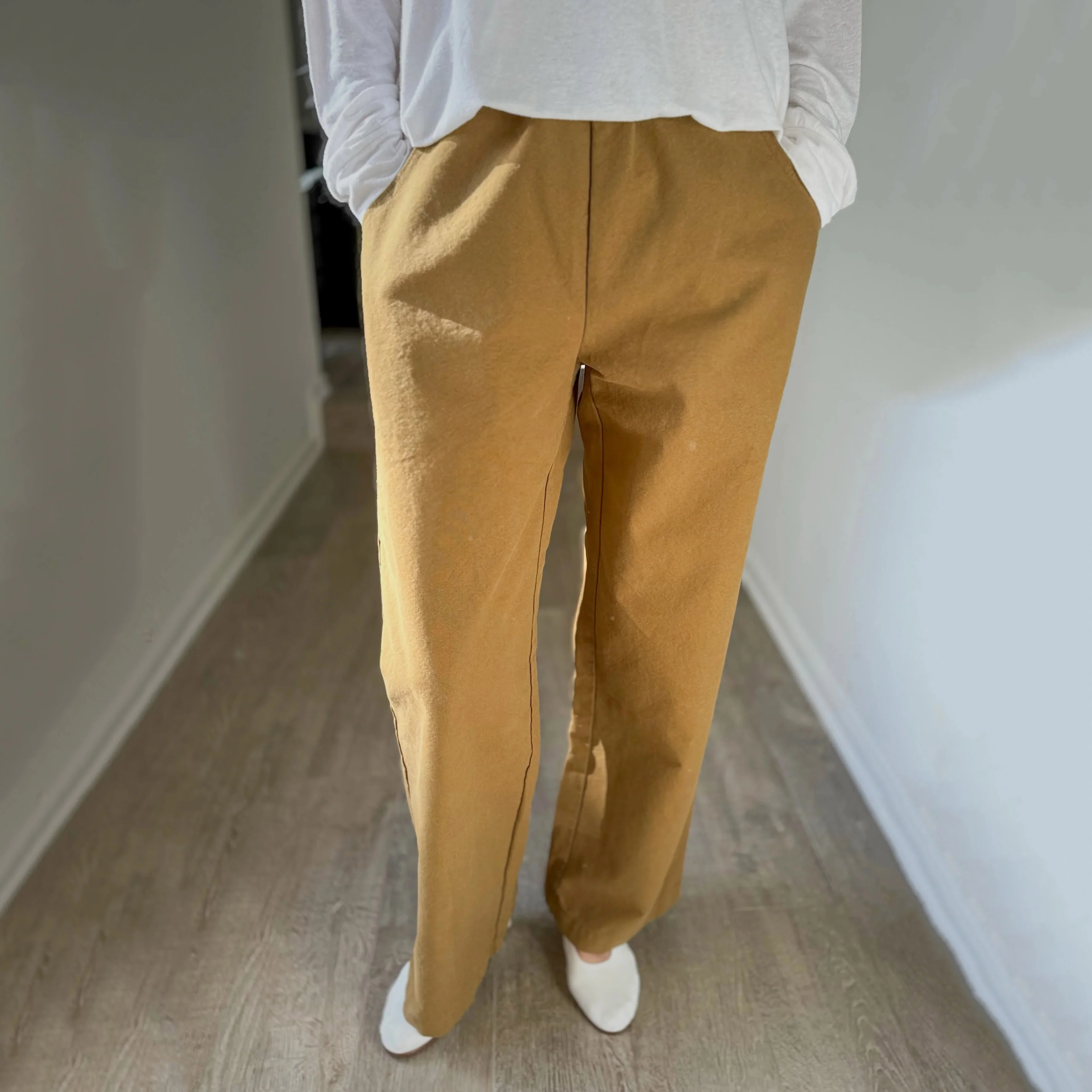 Women's Cotton Work Pants - Dijon - Image 3