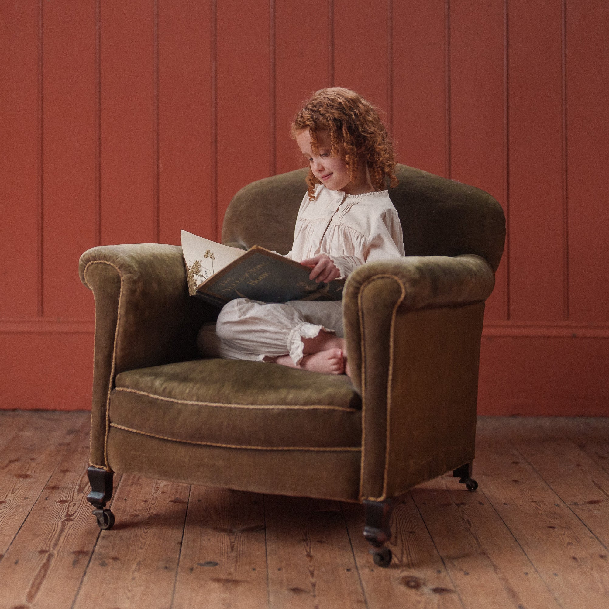 Kids Cotton Ivy Blouse - Off White