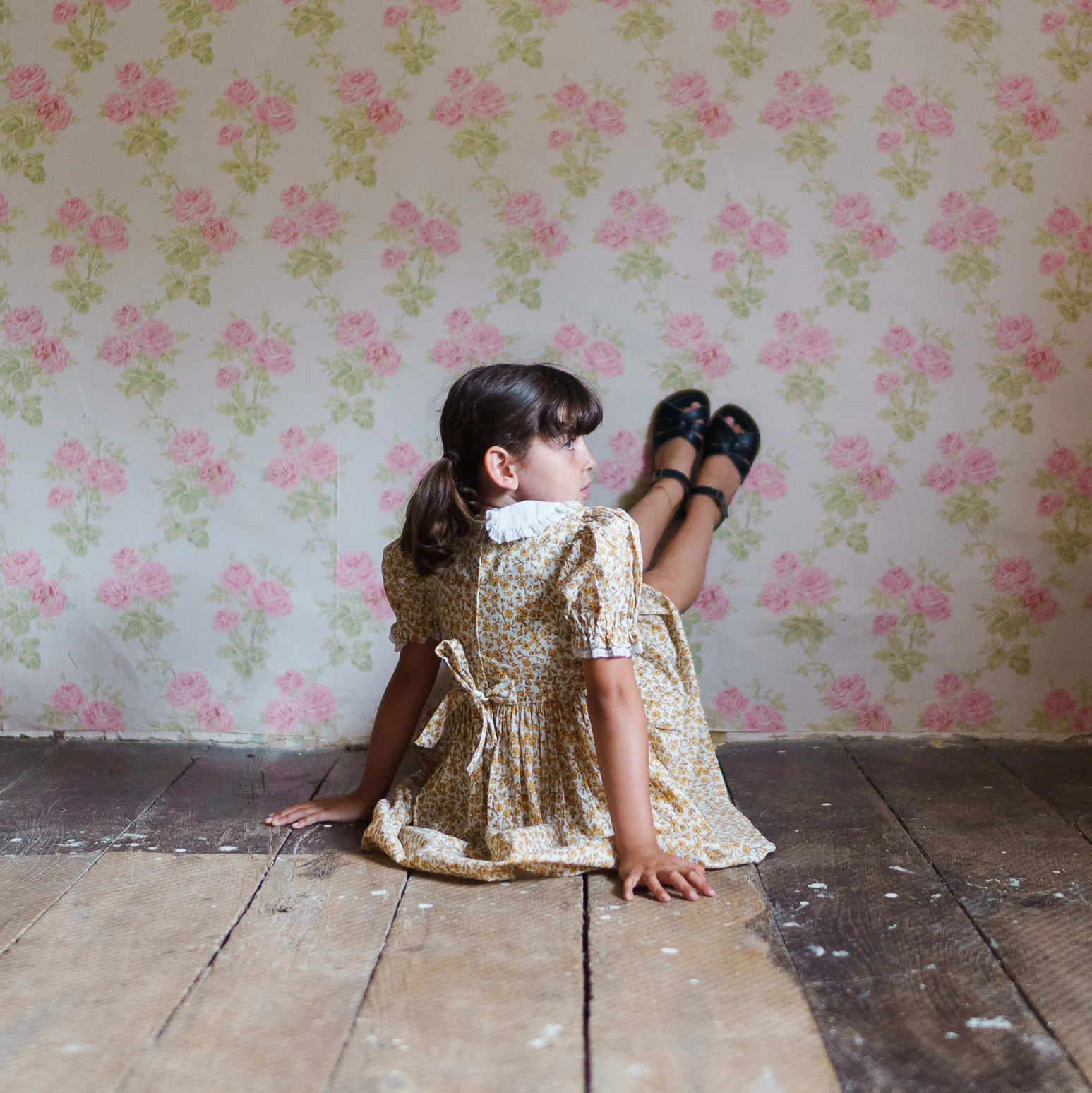 Kids Cotton Orla Dress - Bampton Floral - Image 5