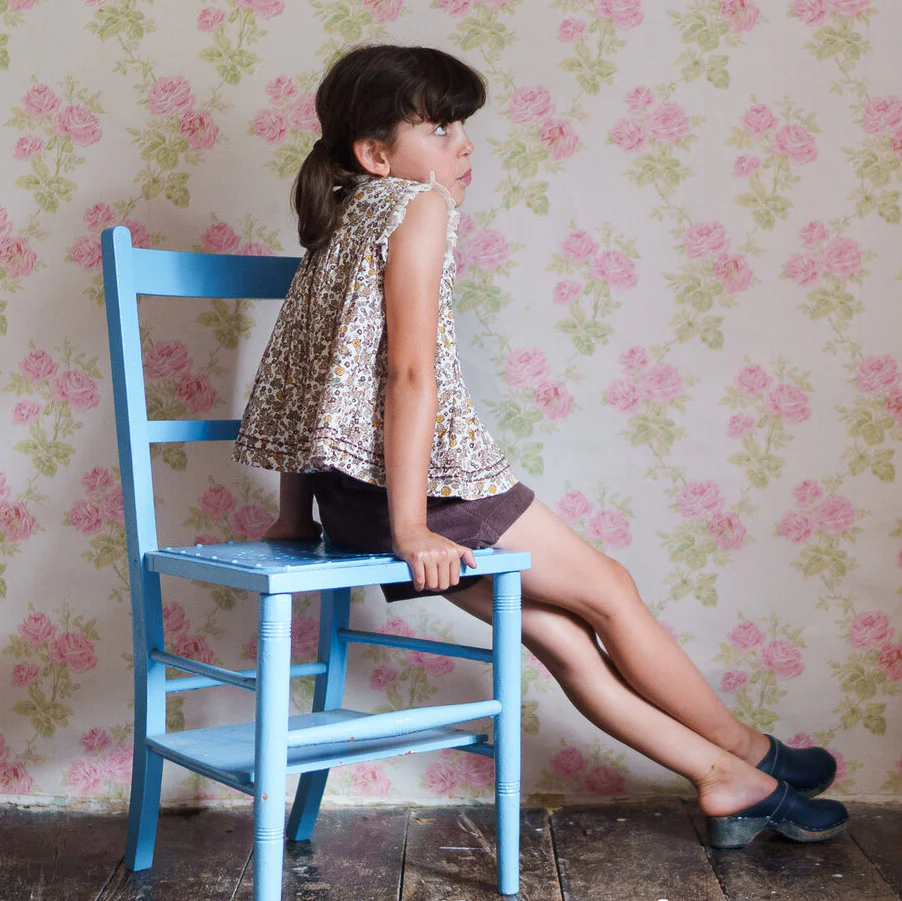 Kids Cotton Rosa Blouse - Yarrow Floral - Image 3