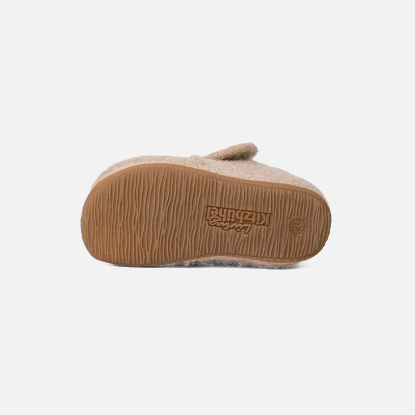 Kids Boiled Wool Bambi Slipper Shoe - Light Angora - Image 4