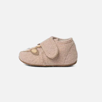Kids Boiled Wool Bambi Slipper Shoe - Light Angora - Image 8