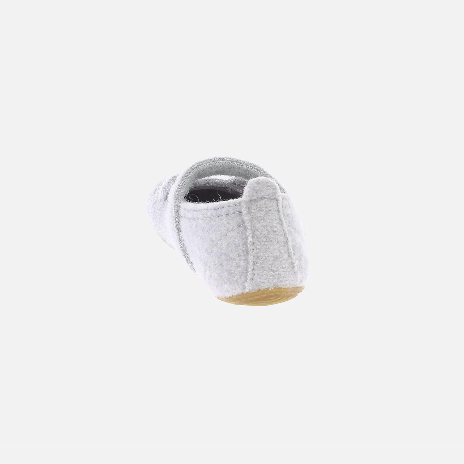 Kids Boiled Wool Ballerina Slipper Shoe - Light Grey Kitten - Image 4