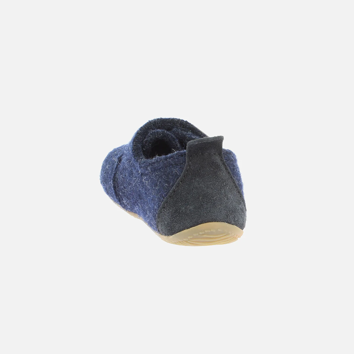 Kids Boiled Wool Slipper Shoe - Night Blue - Image 4
