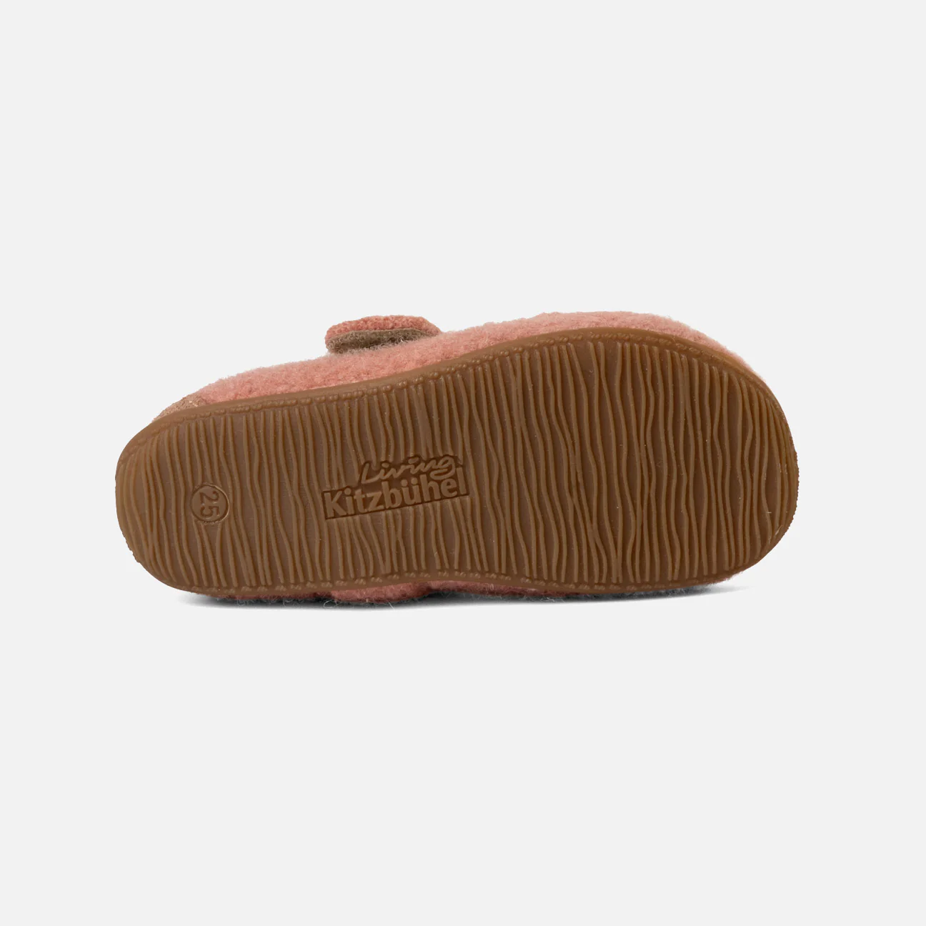 Kids Boiled Wool Ballerina Slipper Shoe - Peach Kitten - Image 4