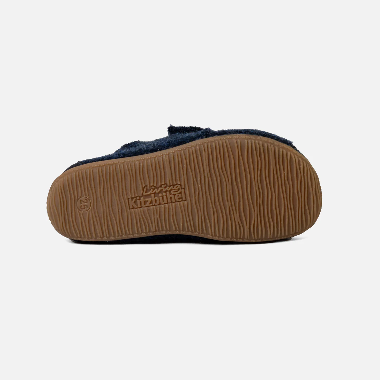 Kids Boiled Wool Toe Cap Slipper Shoe - Night Blue - Image 8