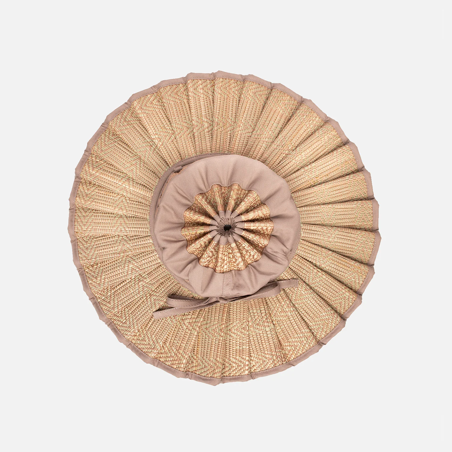 Baby & Kids Hand Woven Natural Grass Capri Hat - Flores Bungalow - Image 2