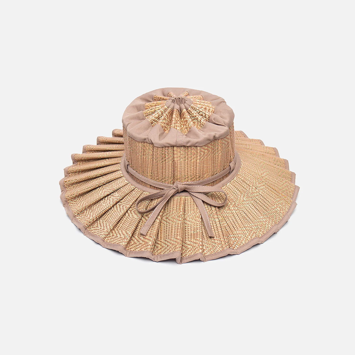 Baby & Kids Hand Woven Natural Grass Capri Hat - Flores Bungalow - Image 3