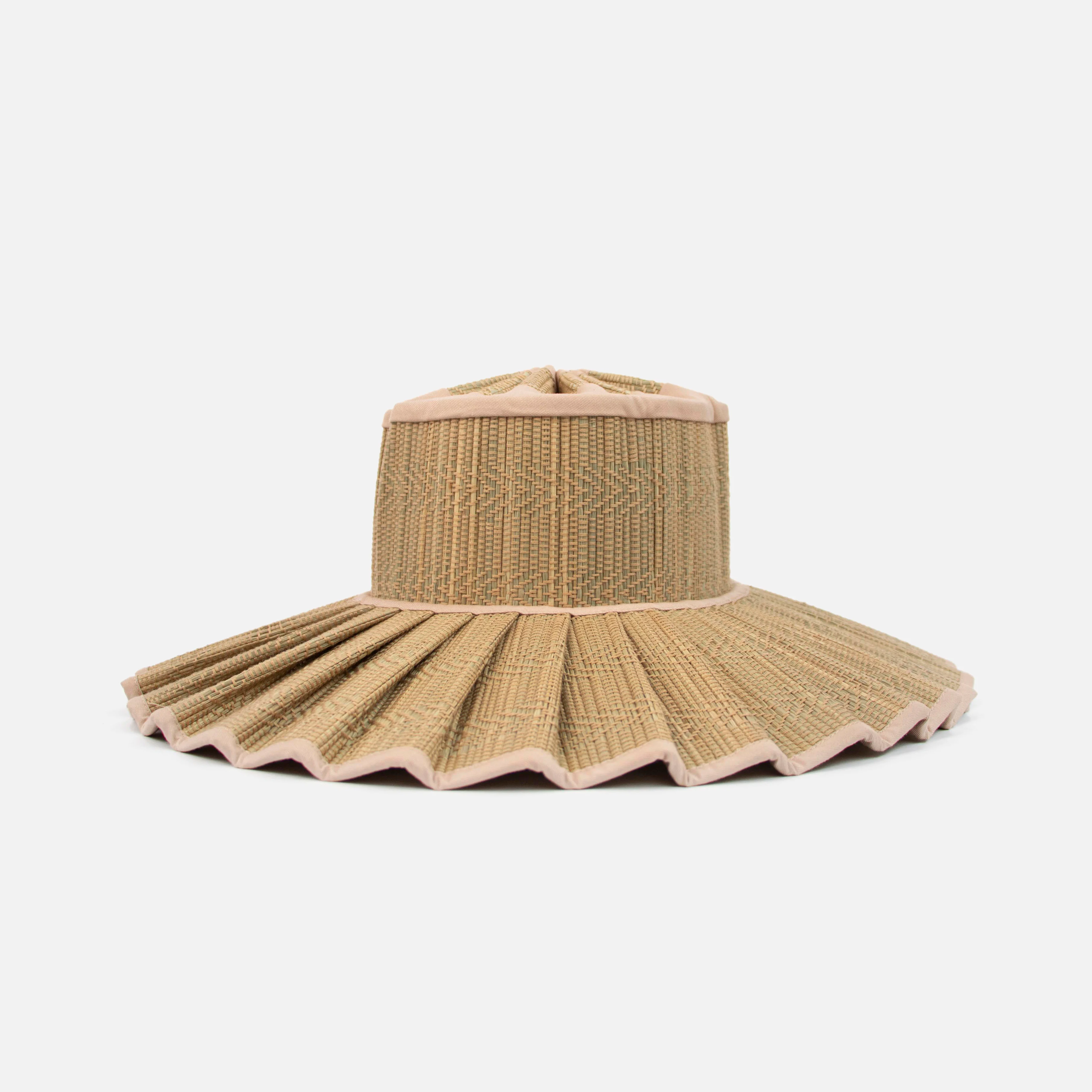 Women's Hand Woven Natural Grass Capri Hat - Sumatra - Image 3
