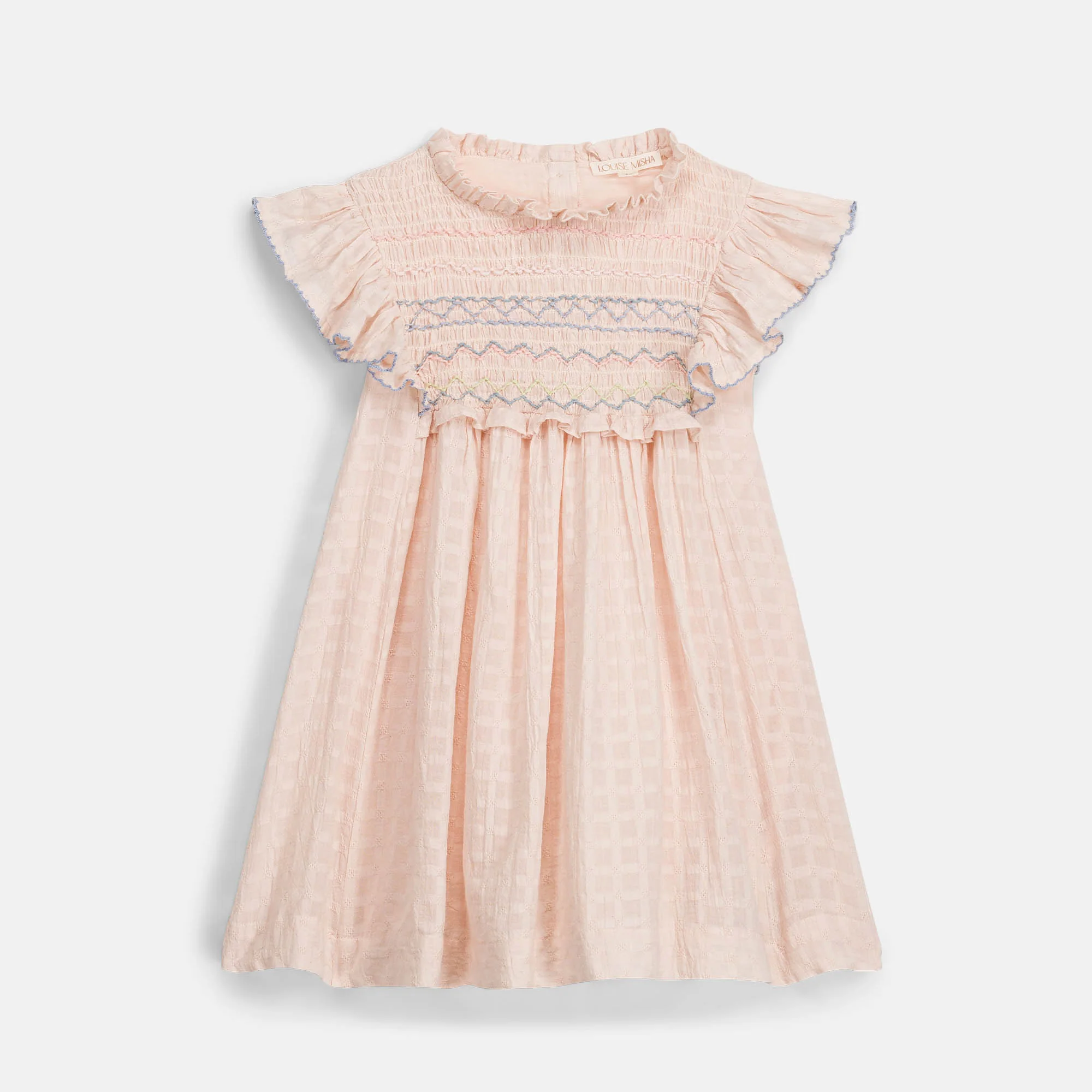 Kids Cotton Aurelina Dress - Cream - Image 2