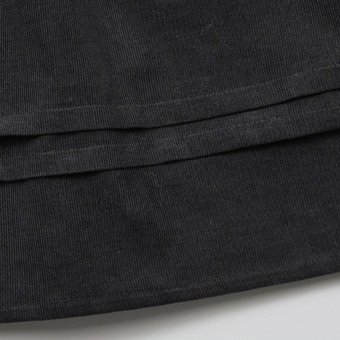 Kids Cotton Corduroy Grandis Dress - Charcoal - Image 10