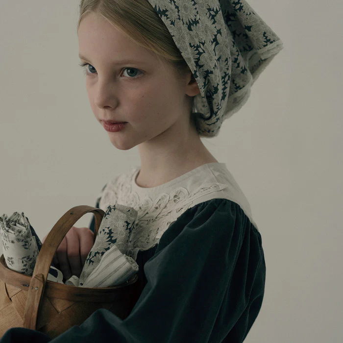 Kids Cotton Corduroy Grandis Dress - Charcoal - Image 5