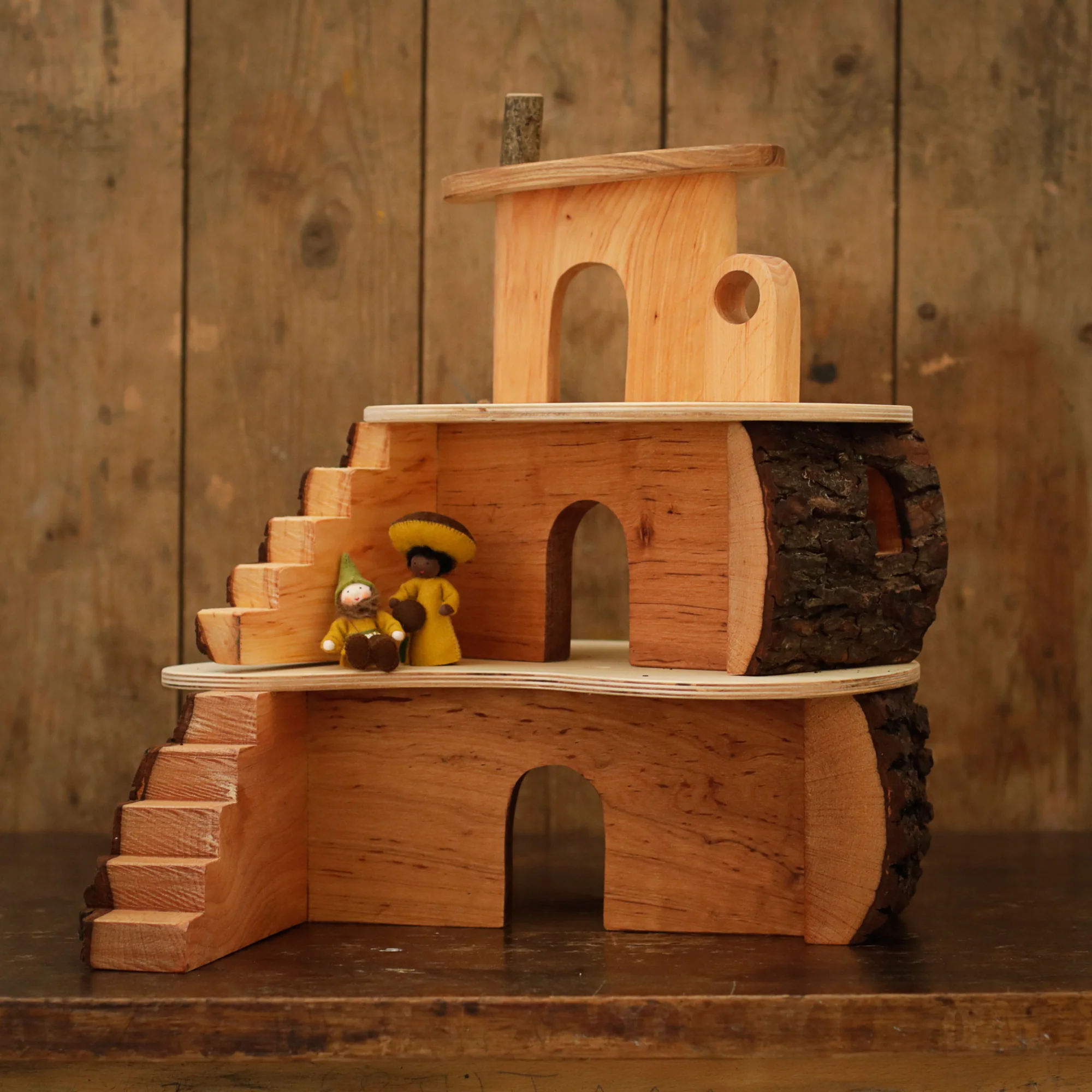 Handmade Small Wooden Treehouse - Image 2