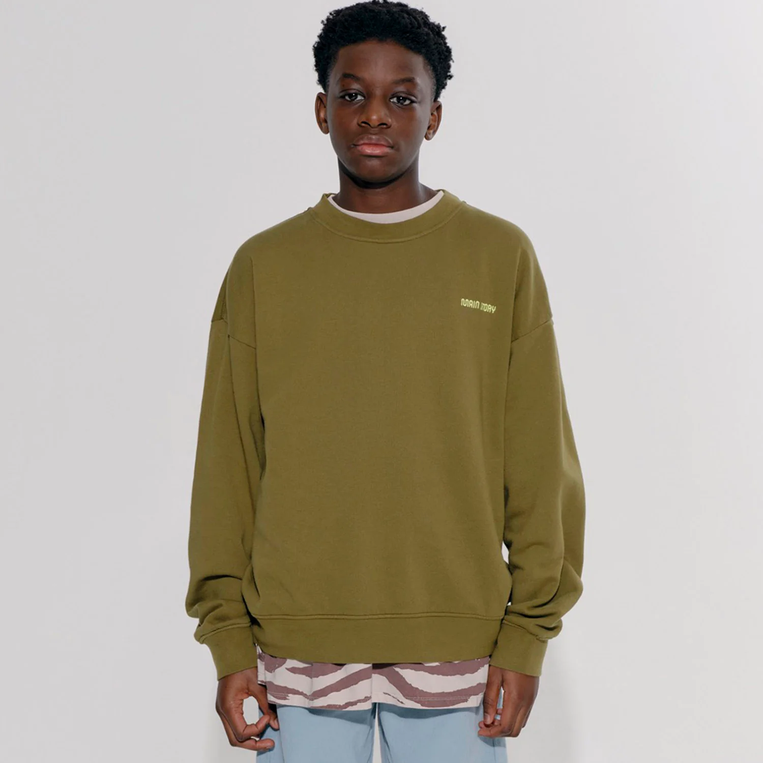 Cotton Bubble Sweatshirt - Tapenade - Image 4