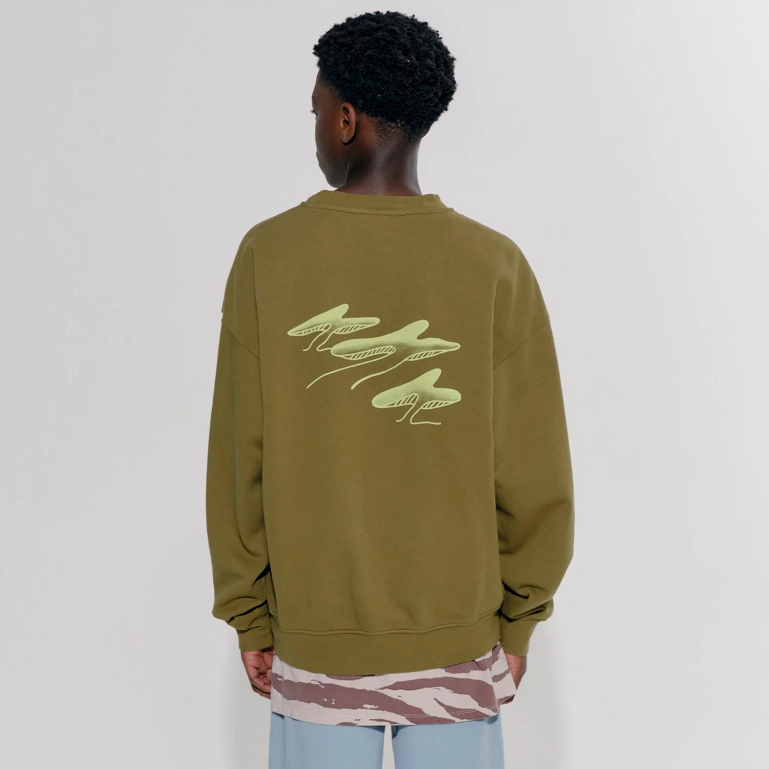 Cotton Bubble Sweatshirt - Tapenade - Image 5