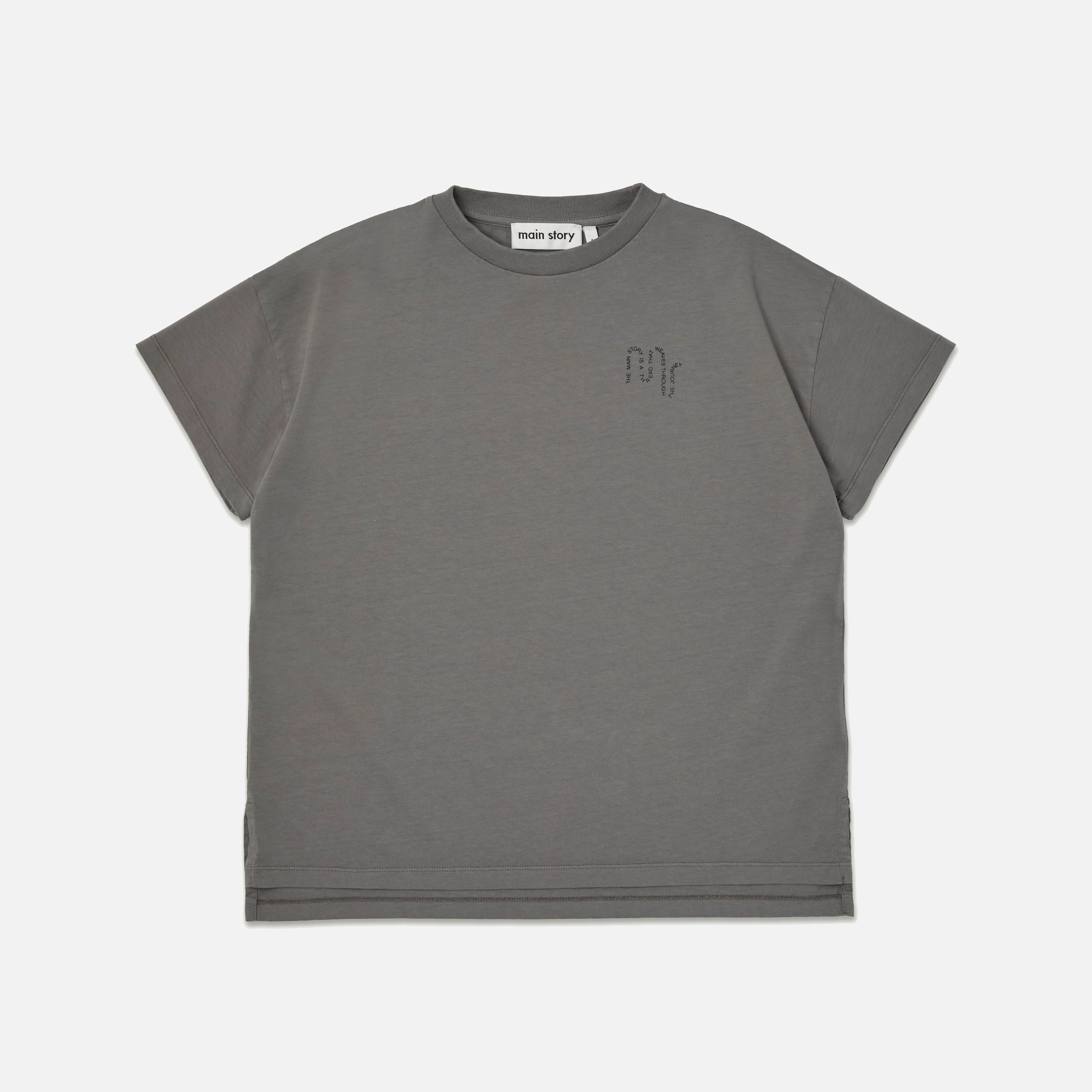 Kids Cotton Oversized Tee - Plum Kitten