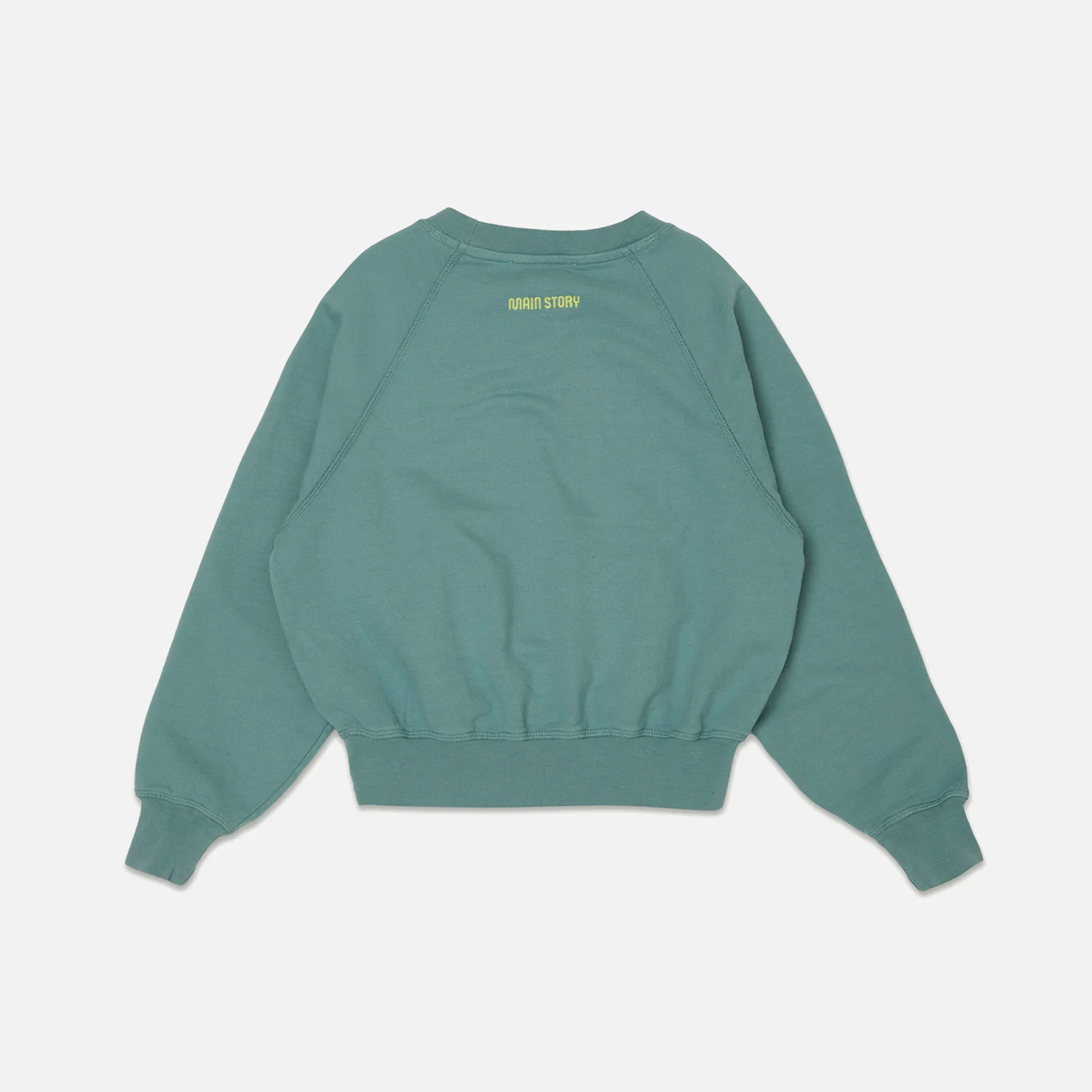 Kids Cotton Raglan Sweatshirt - Smoke Blue - Image 4
