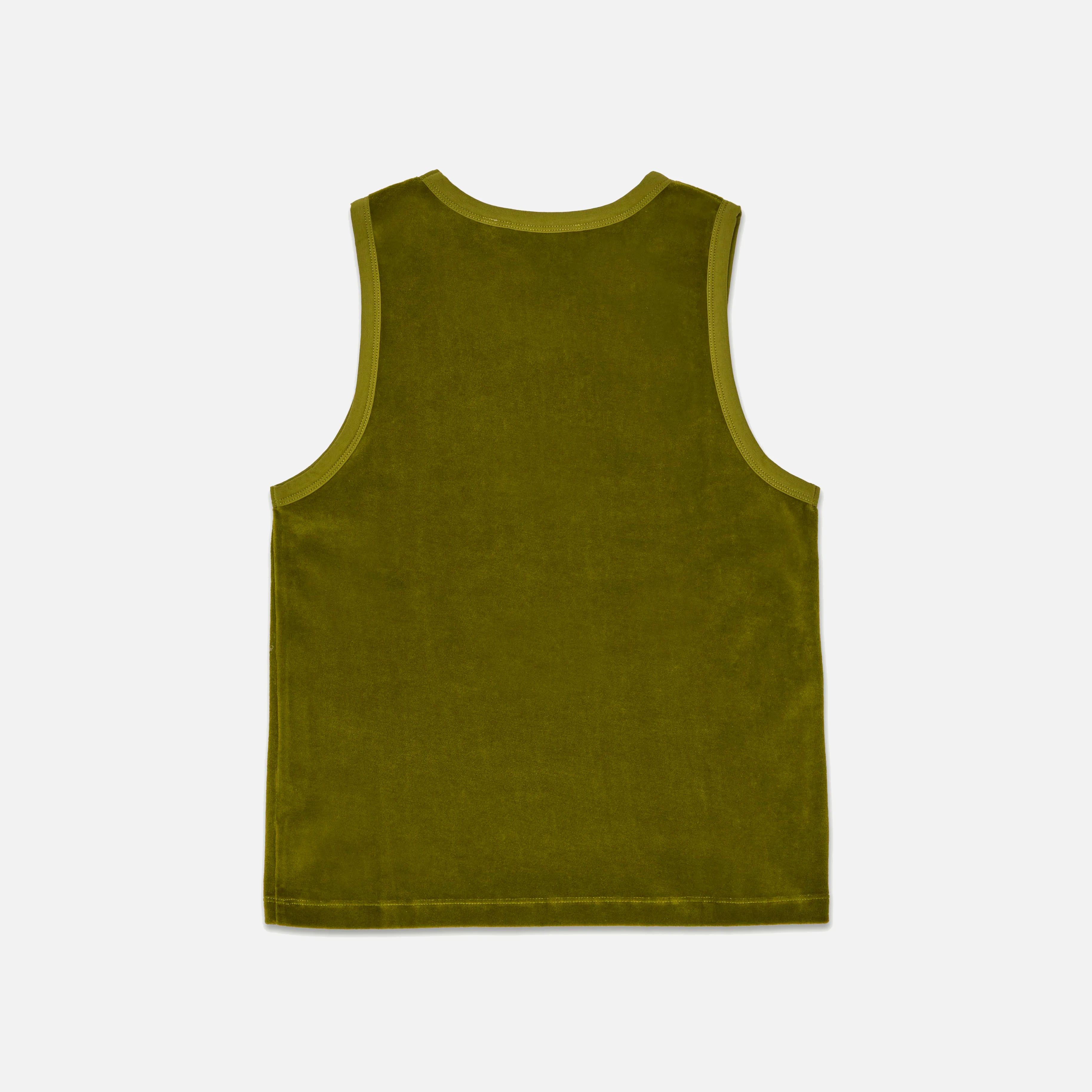 Kids Cotton Velour Vest - Avocado - Image 4