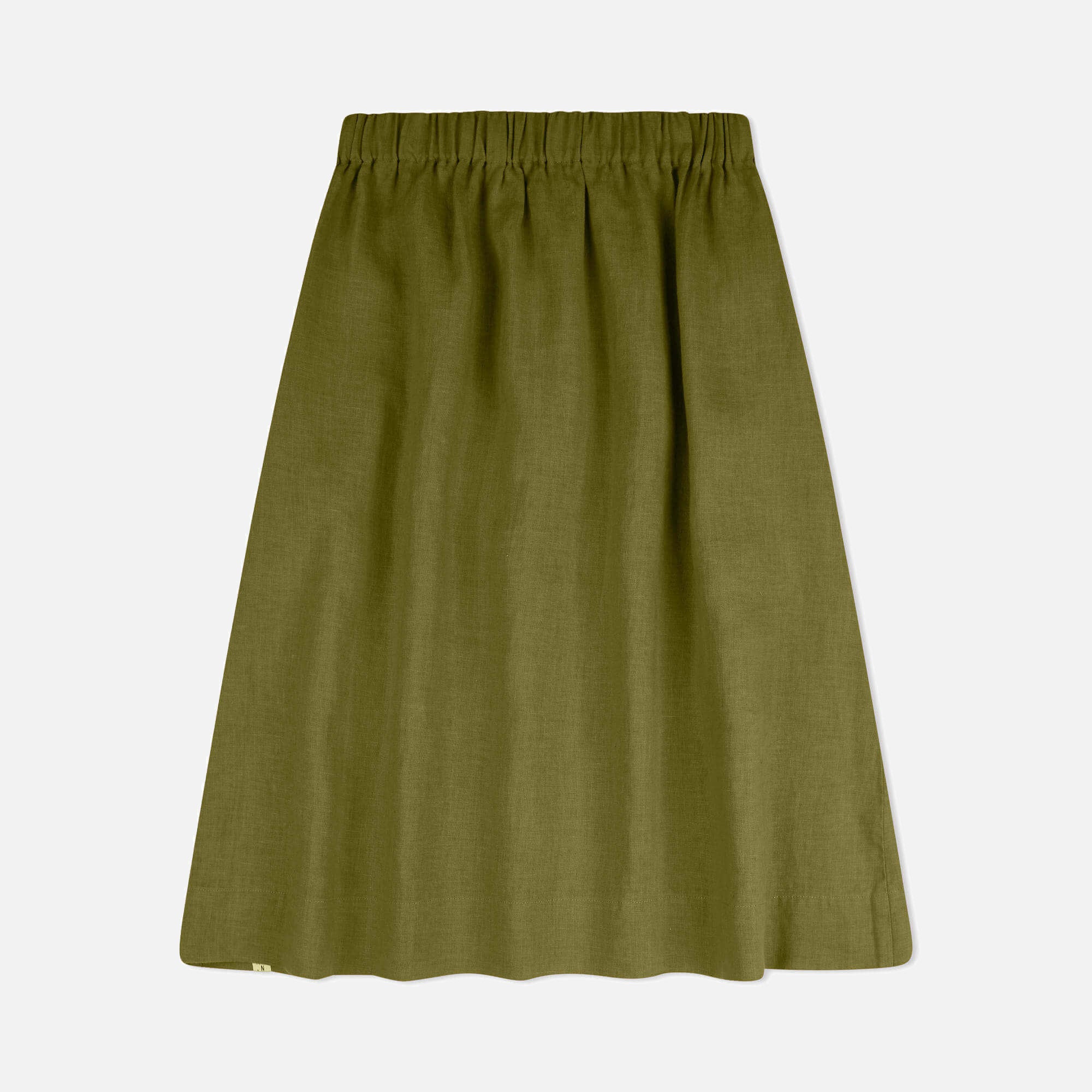 Women's Linen Midi Skirt - Cardamom - Image 3