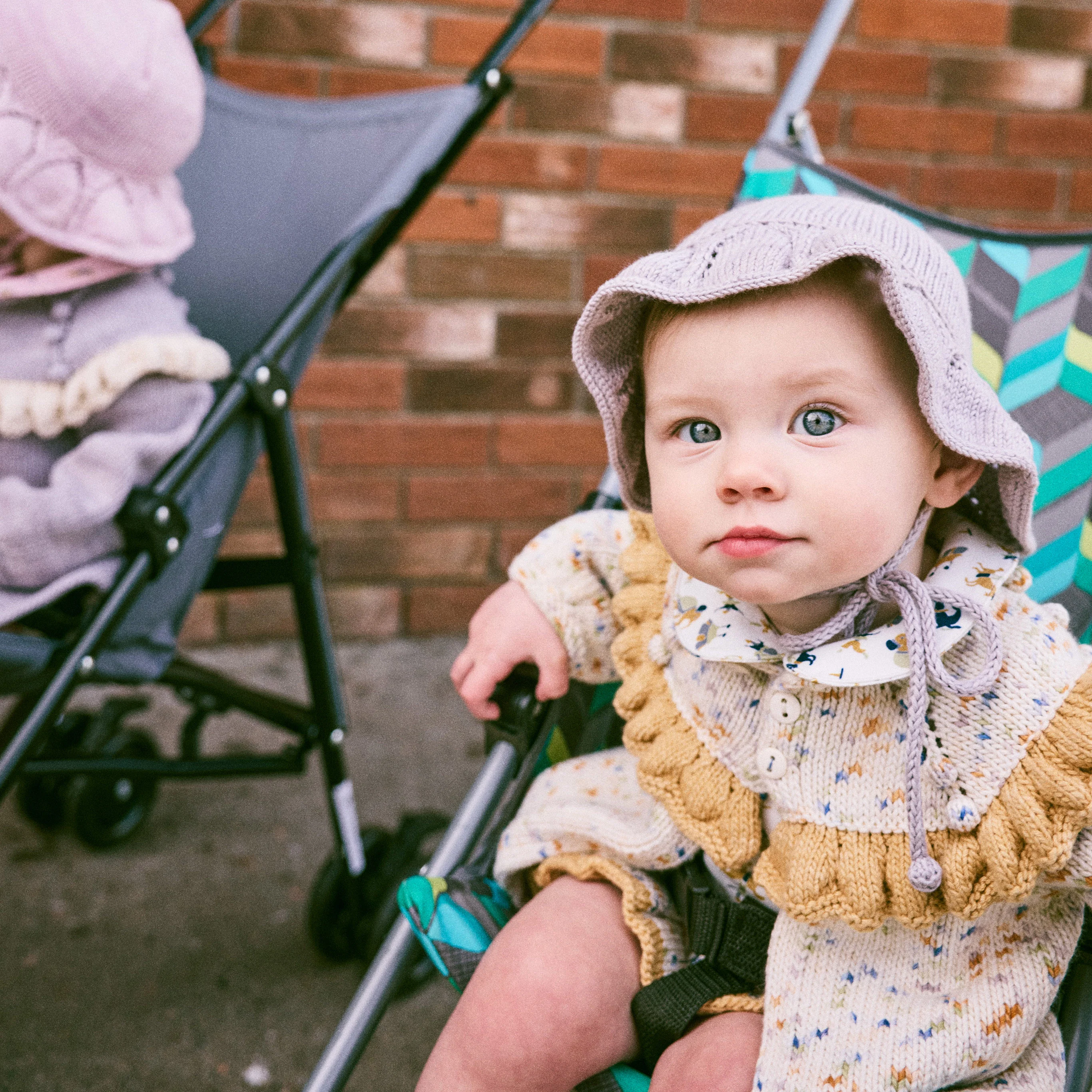 Baby Pima Cotton Starling Sunhat - Mist - Image 5