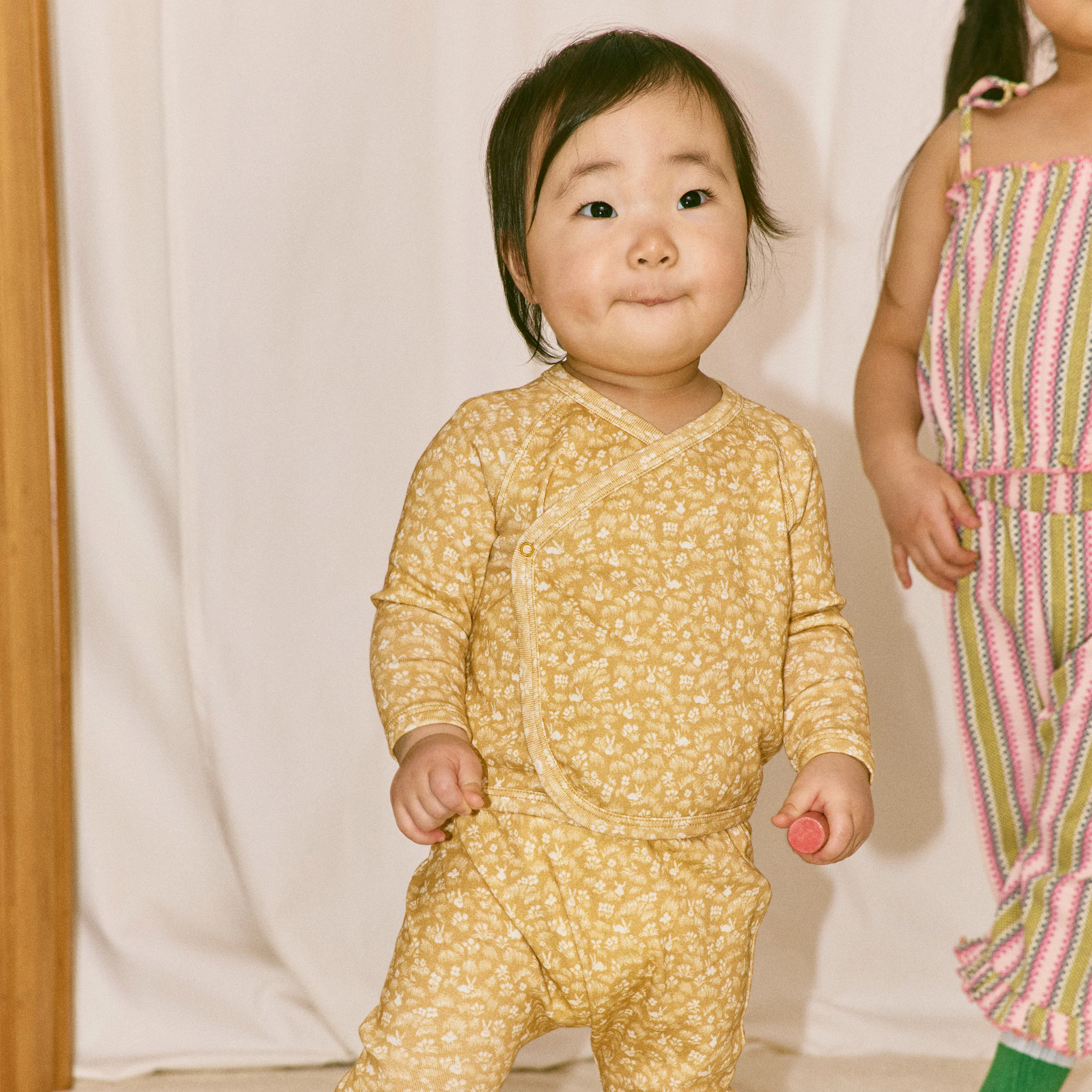 Baby Pima Cotton Wrap Set - Root Bunny Meadow - Image 2