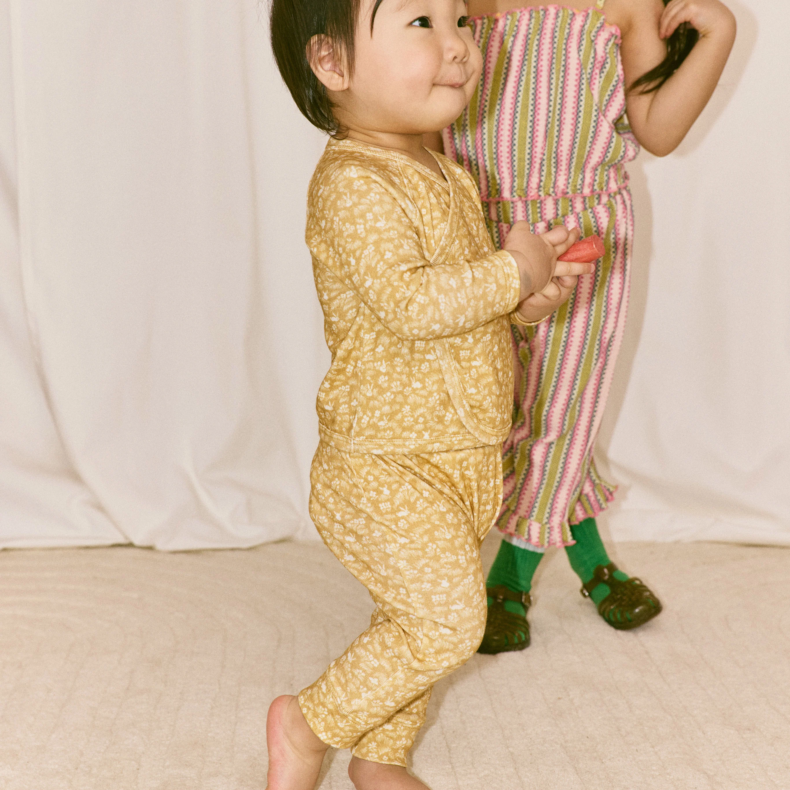 Baby Pima Cotton Wrap Set - Root Bunny Meadow - Image 4