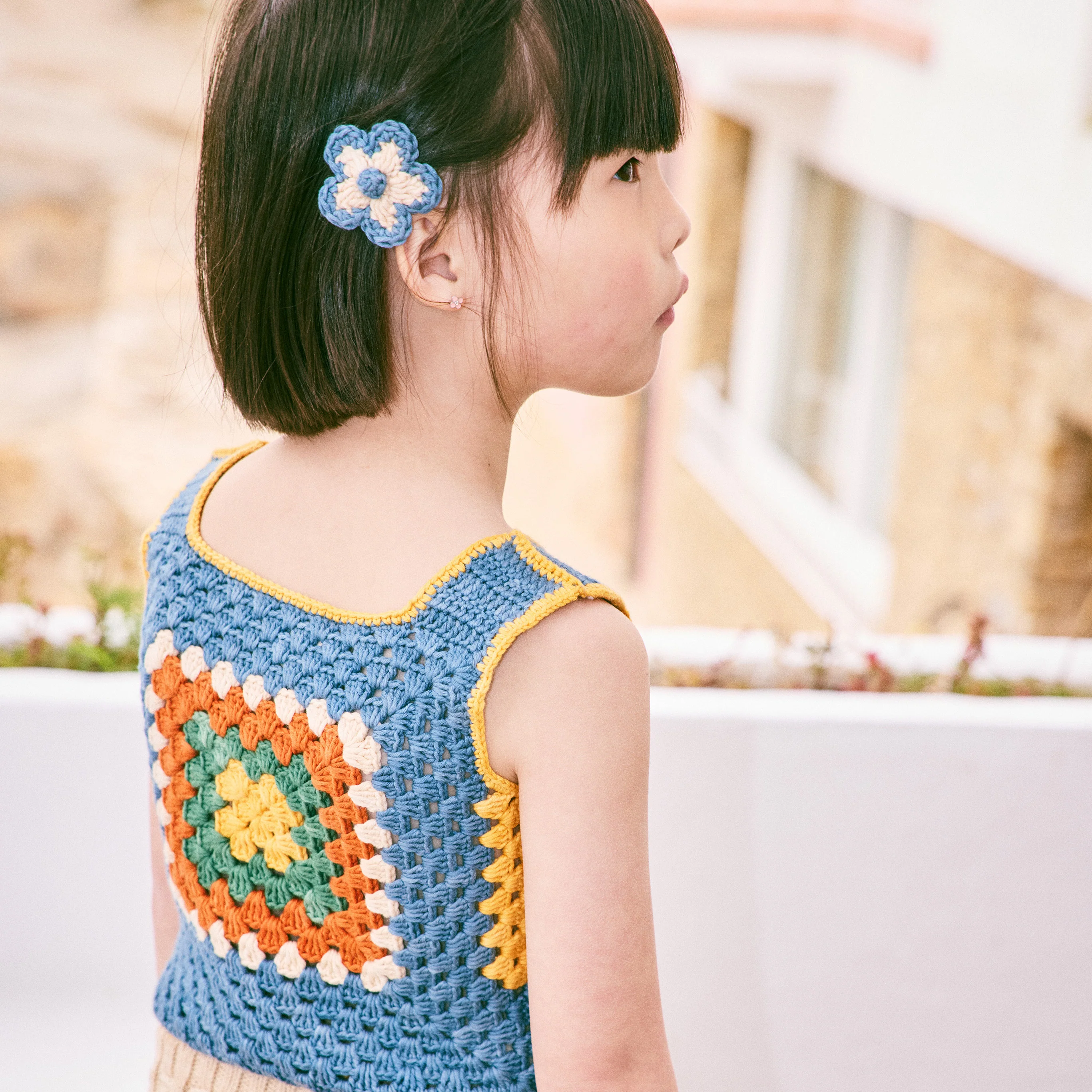 Kids Cotton Lake House Vest - Blueslate