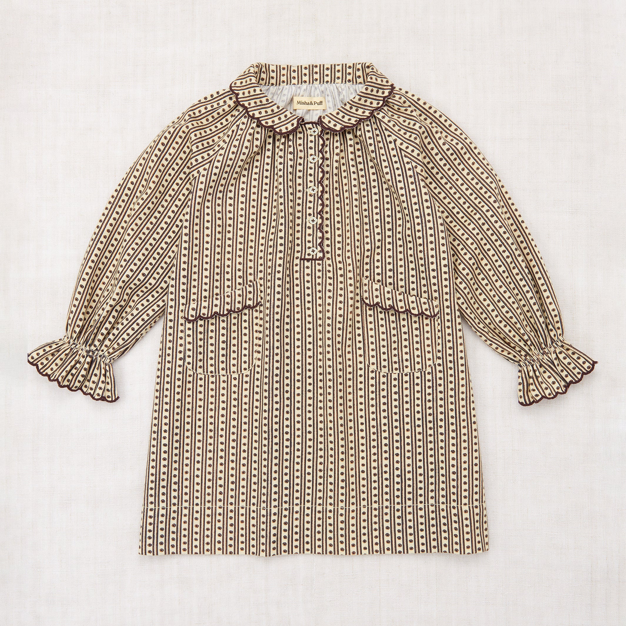 Kids Cotton Twill Monroe Dress - Raffia Little House Floral - Image 2