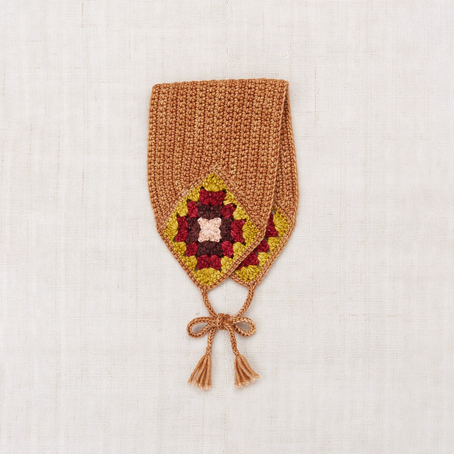 Kids Hand Crochet Merino Wool Headwarmer - Rose Gold - Image 3