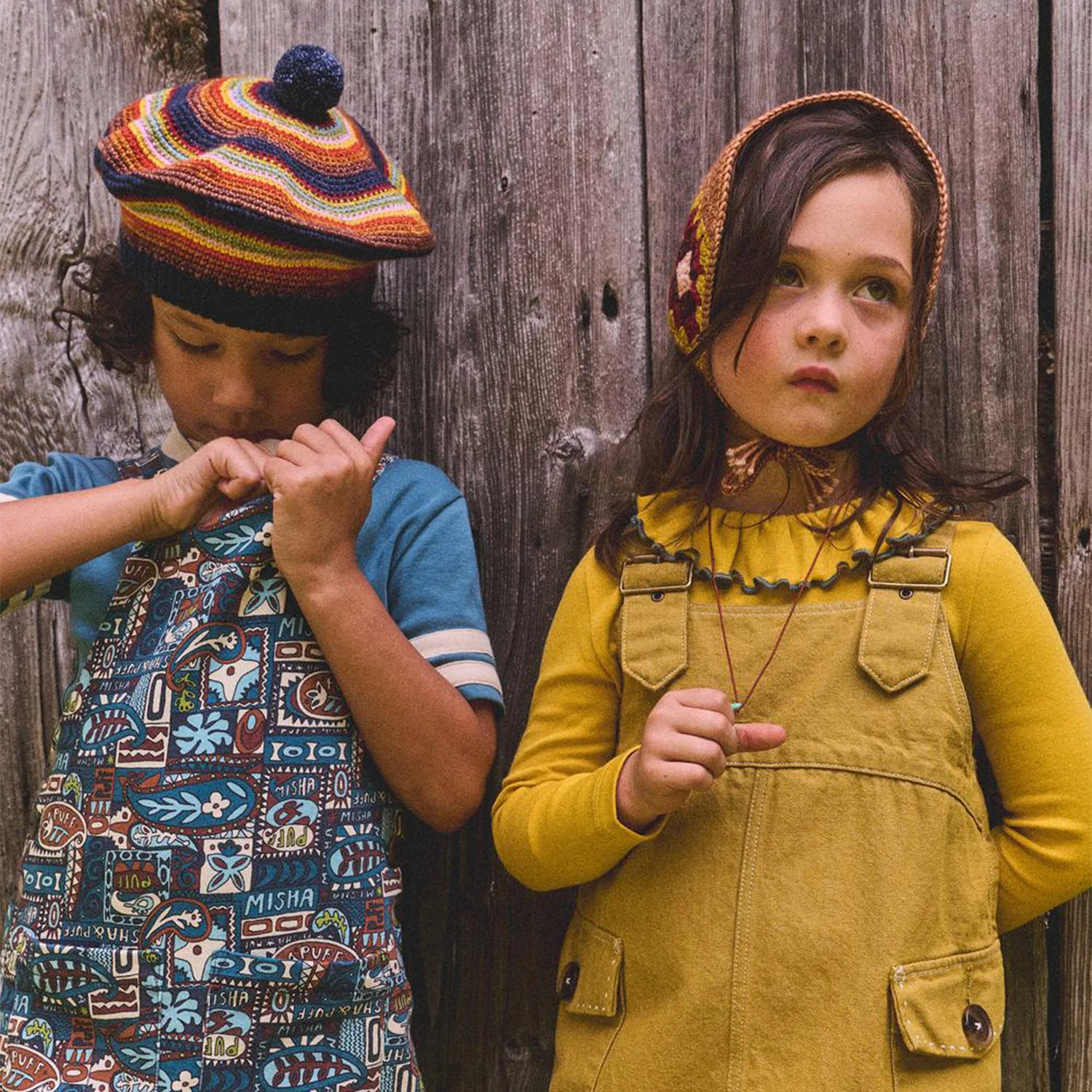 Kids Hand Crochet Merino Wool Headwarmer - Rose Gold - Image 5