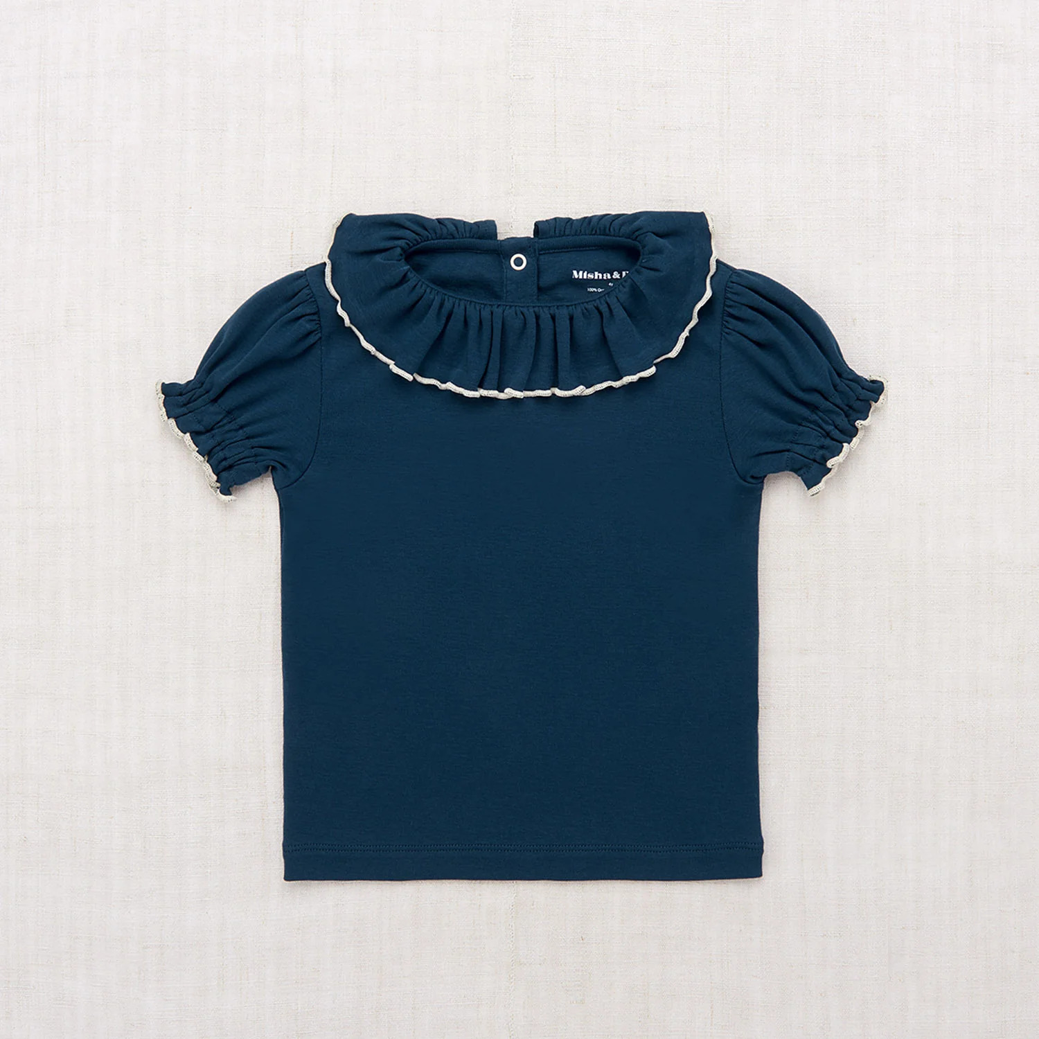 Kids Pima Cotton Balloon Sleeve Paloma Tee - Celestial