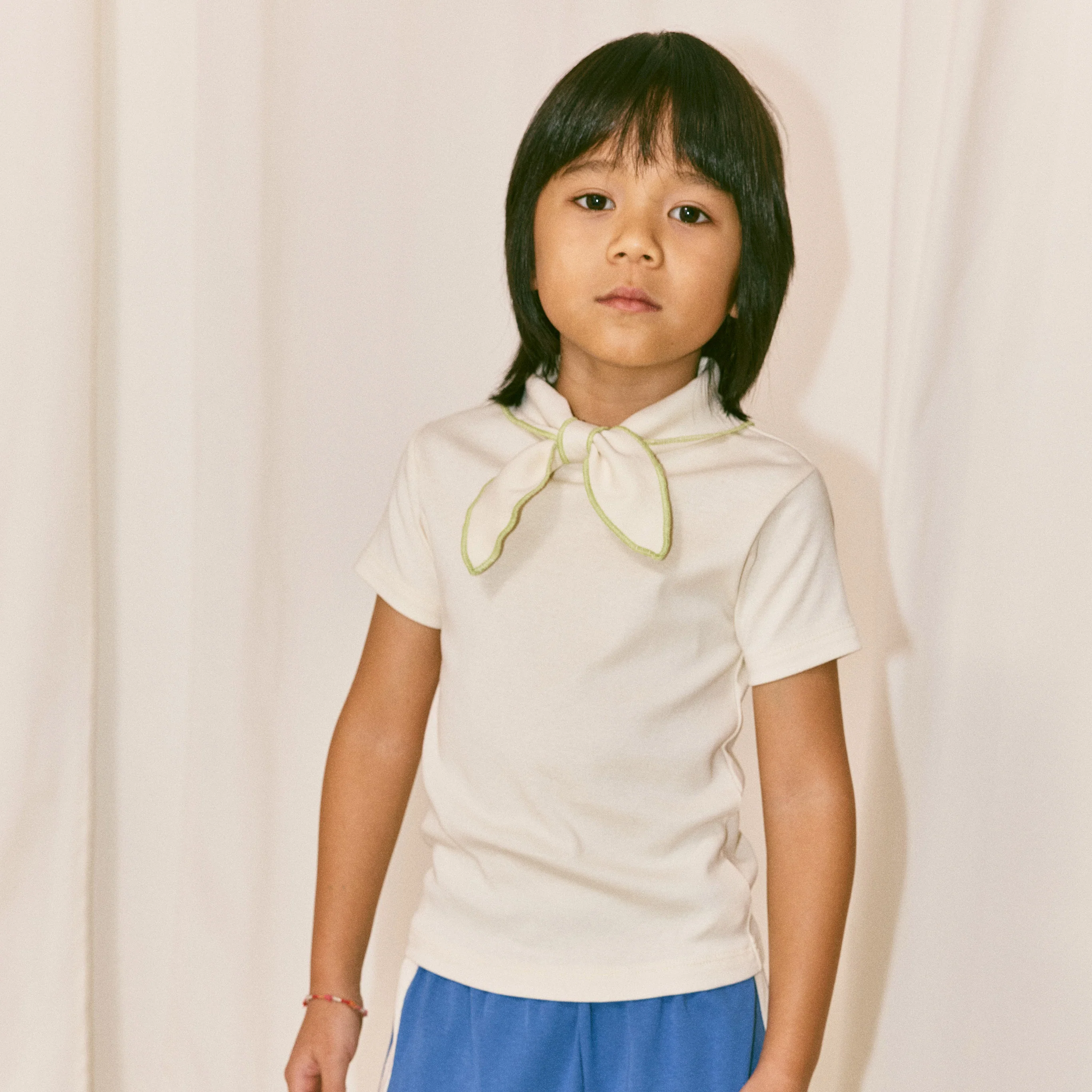 Kids Pima Cotton Scout Tee - Marzipan - Image 6