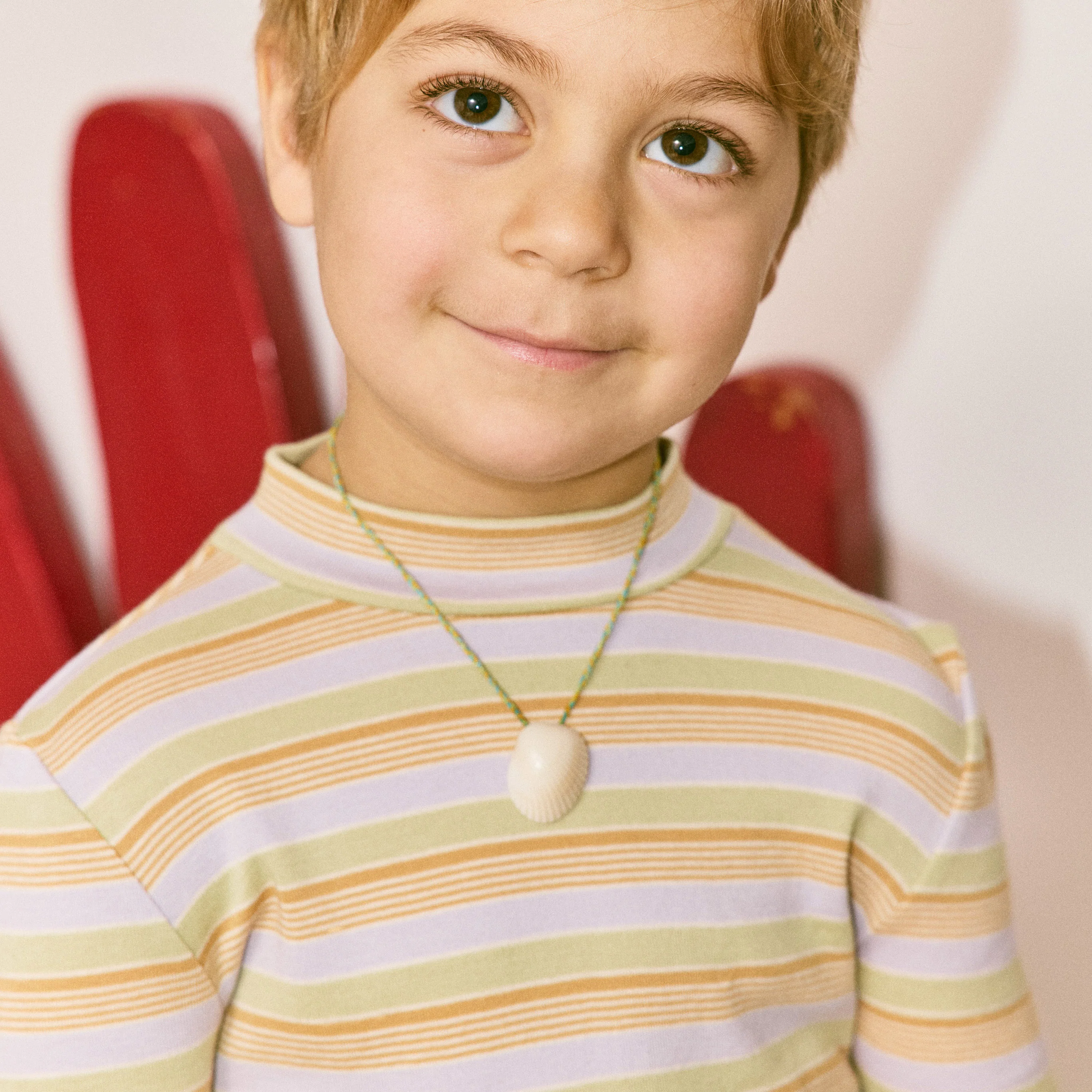 Kids Pima Cotton Serge Top - Mist Avenue Stripe - Image 3