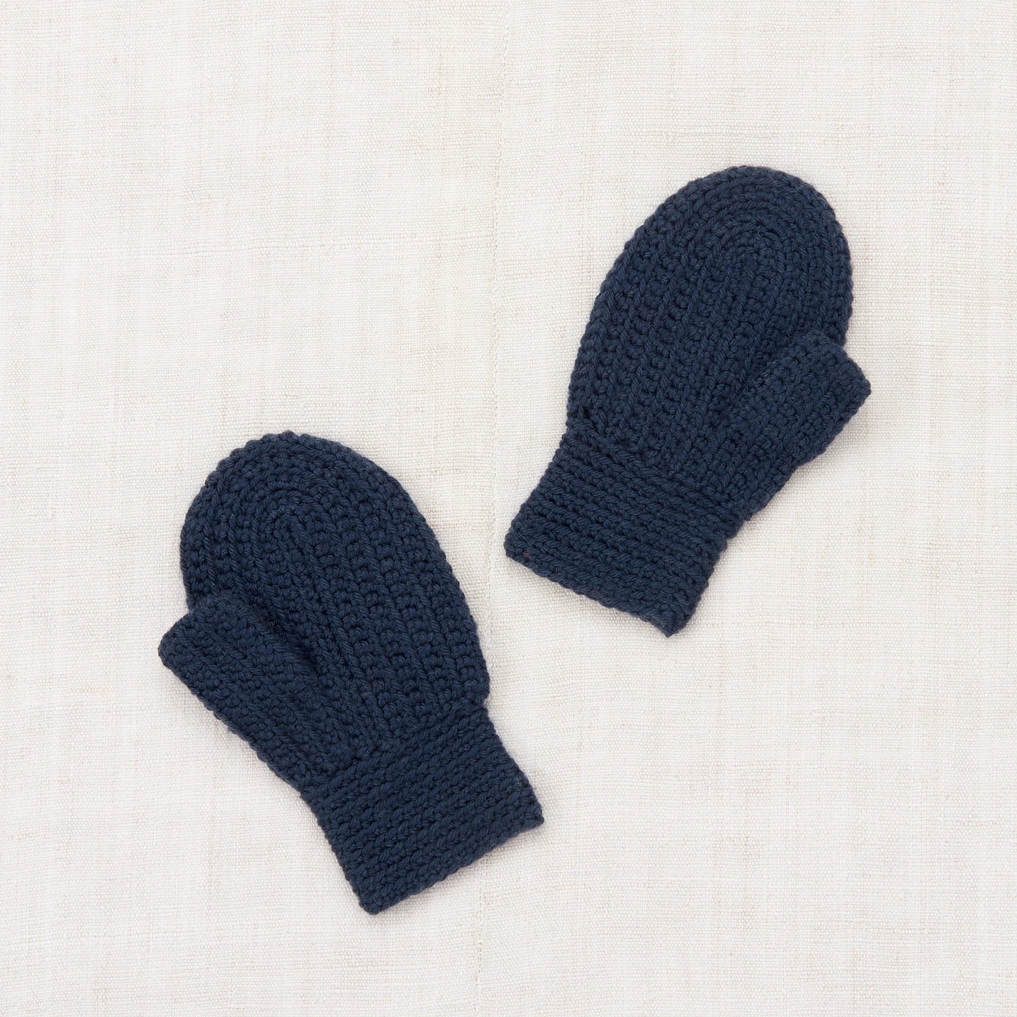 Kids Merino Wool Crochet Blomma Mittens - Galaxy - Image 3