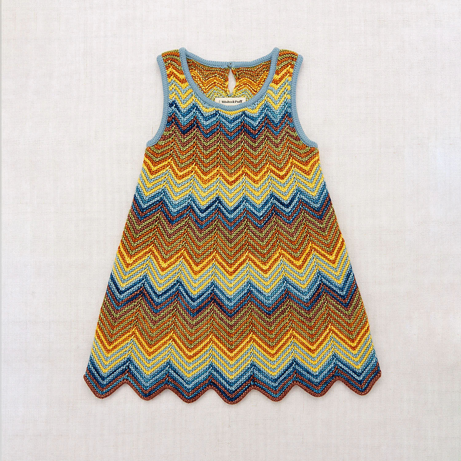 Kids Merino Wool Parlor Chevron Dress - Mango