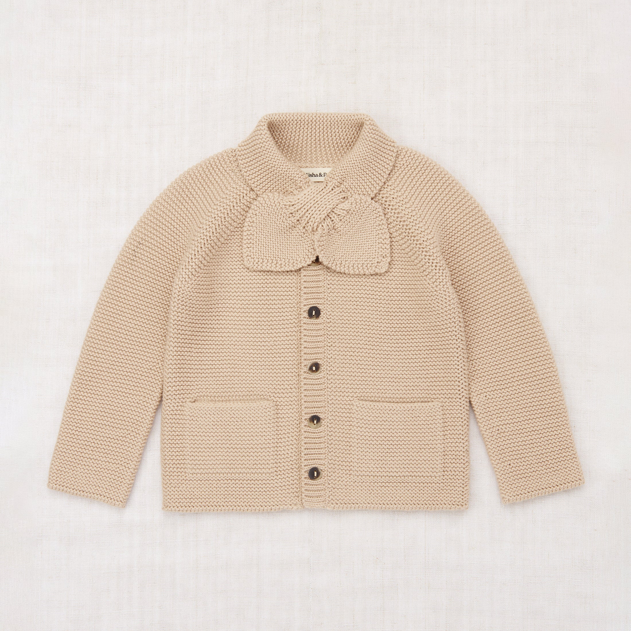 Kids Merino Wool Scout Cardigan - Patina - Image 2