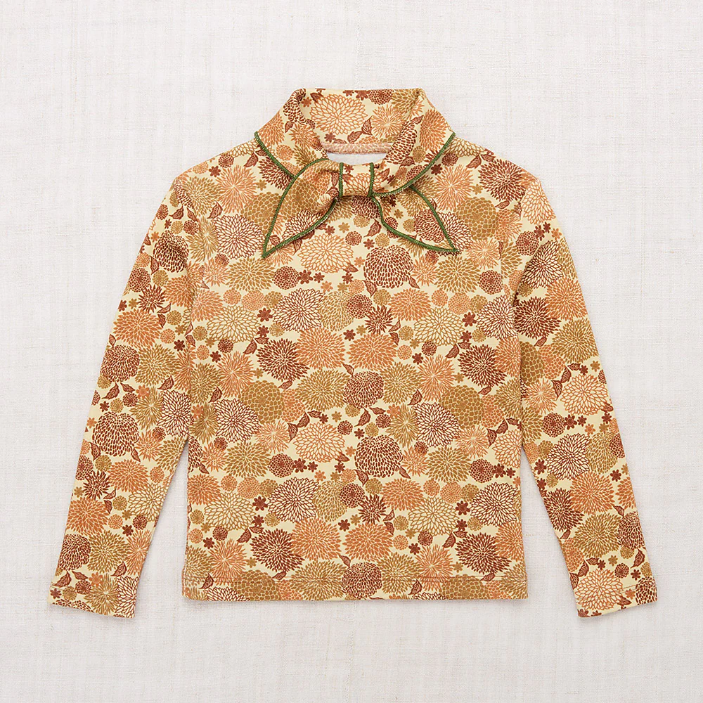 Kids Pima Cotton Scout Top - Acorn Chrysanthemum