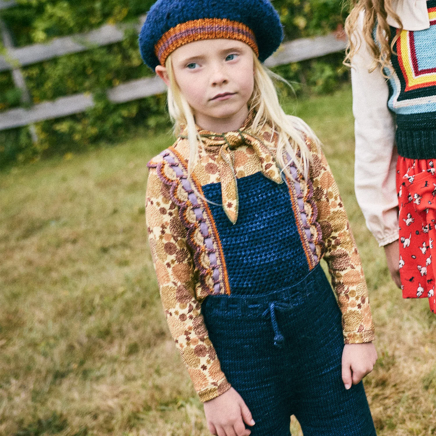 Kids Pima Cotton Scout Top - Acorn Chrysanthemum - Image 6